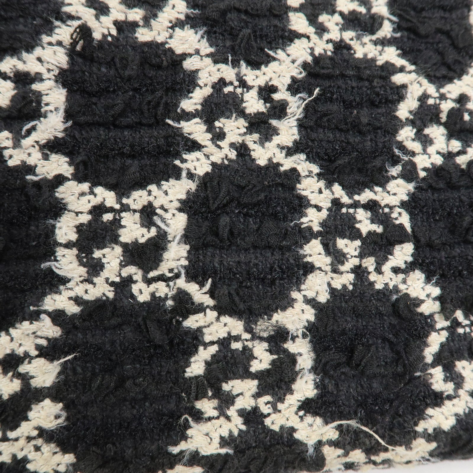 GUCCI Dionysus Tweed Leather Chain Shoulder Bag Black Ivory 401231