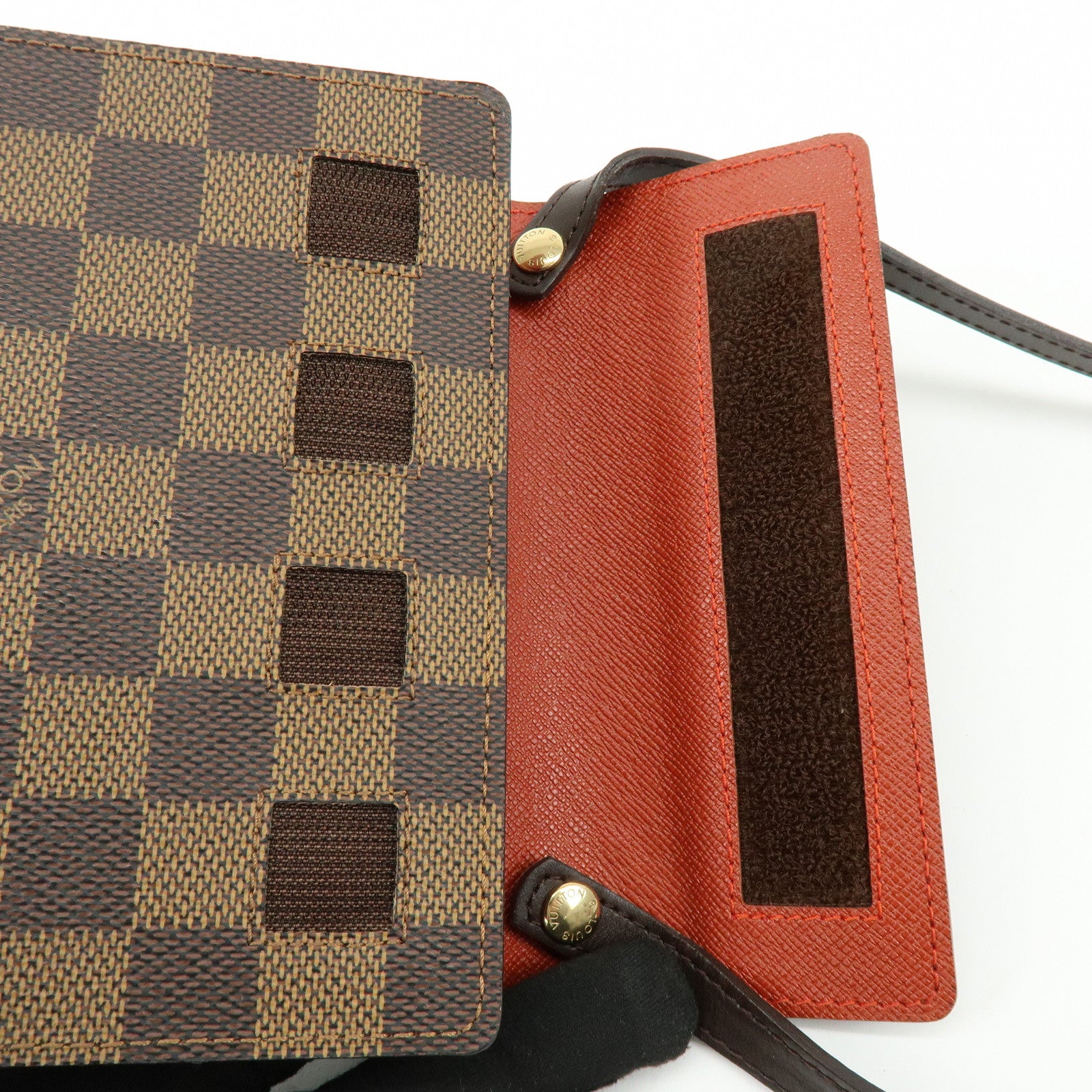 Louis Vuitton Damier Ebene Canvas Leather CD Case Holder N62935