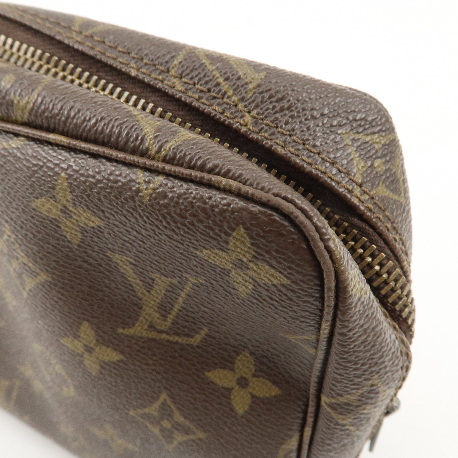 Louis Vuitton Monogram Trousse Toilette 23 Pouch Brown M47524 Used