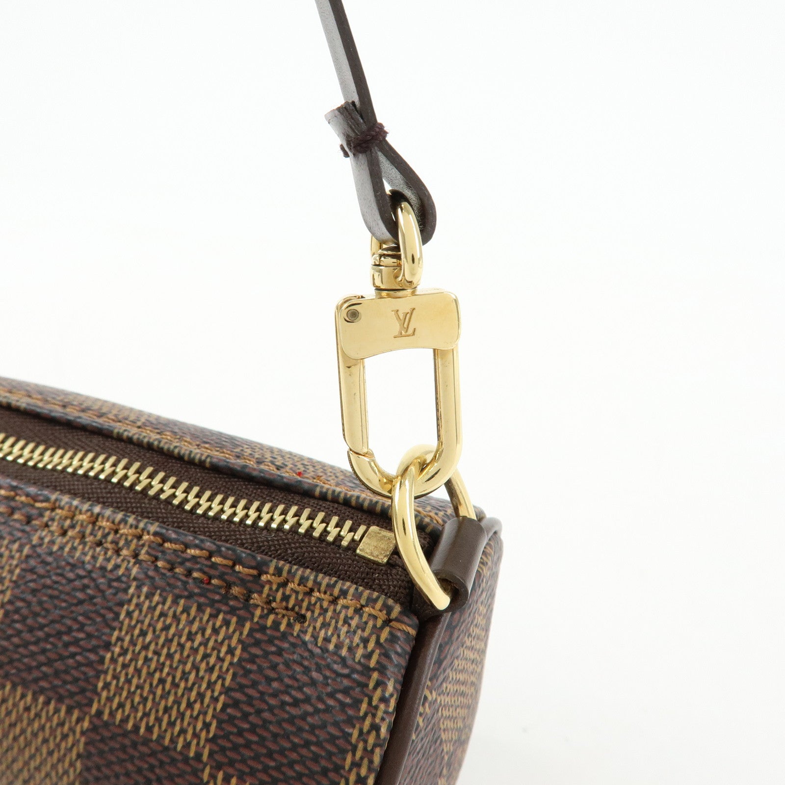 Louis Vuitton Damier Ebene Mini Pouch for Papillon Bag Brown