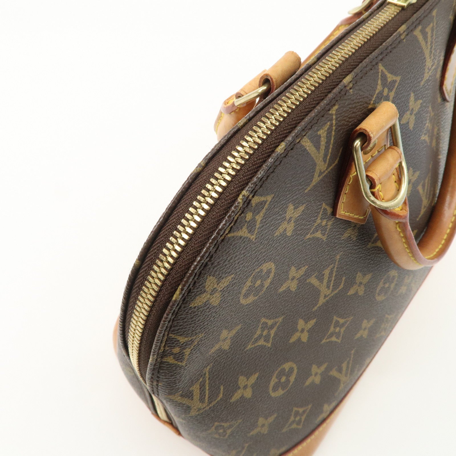 Louis Vuitton Monogram Alma PM Hand Bag Brown M51130 Used