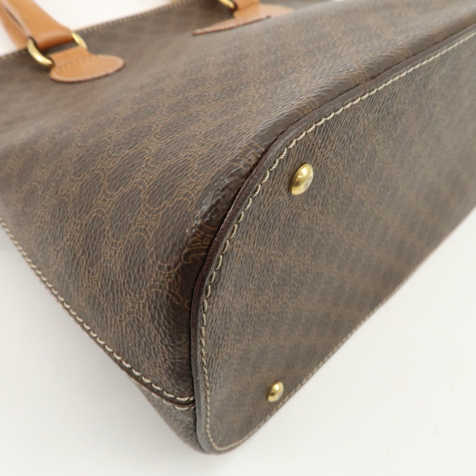 CELINE Macadam PVC Leather Hand Bag Shoulder Bag