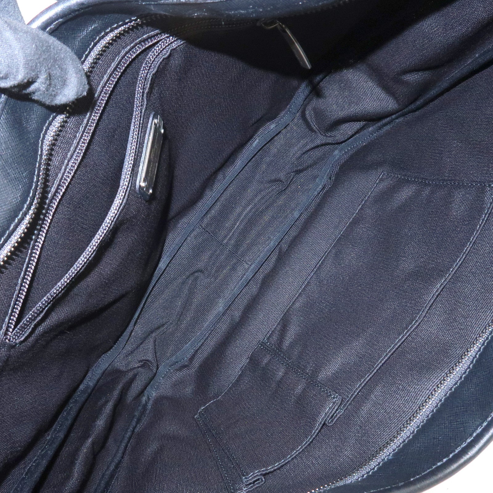Ferragamo Gancini Leather Shoulder Bag Hand Bag Black EE-21 C660