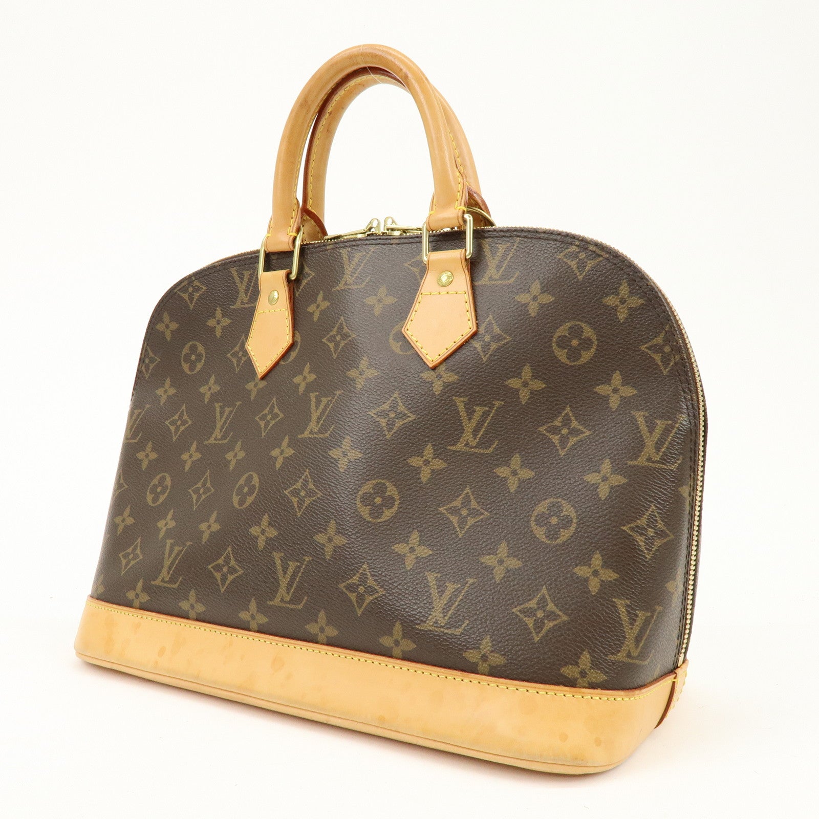 Louis Vuitton Monogram Alma Hand Bag Brown M51130