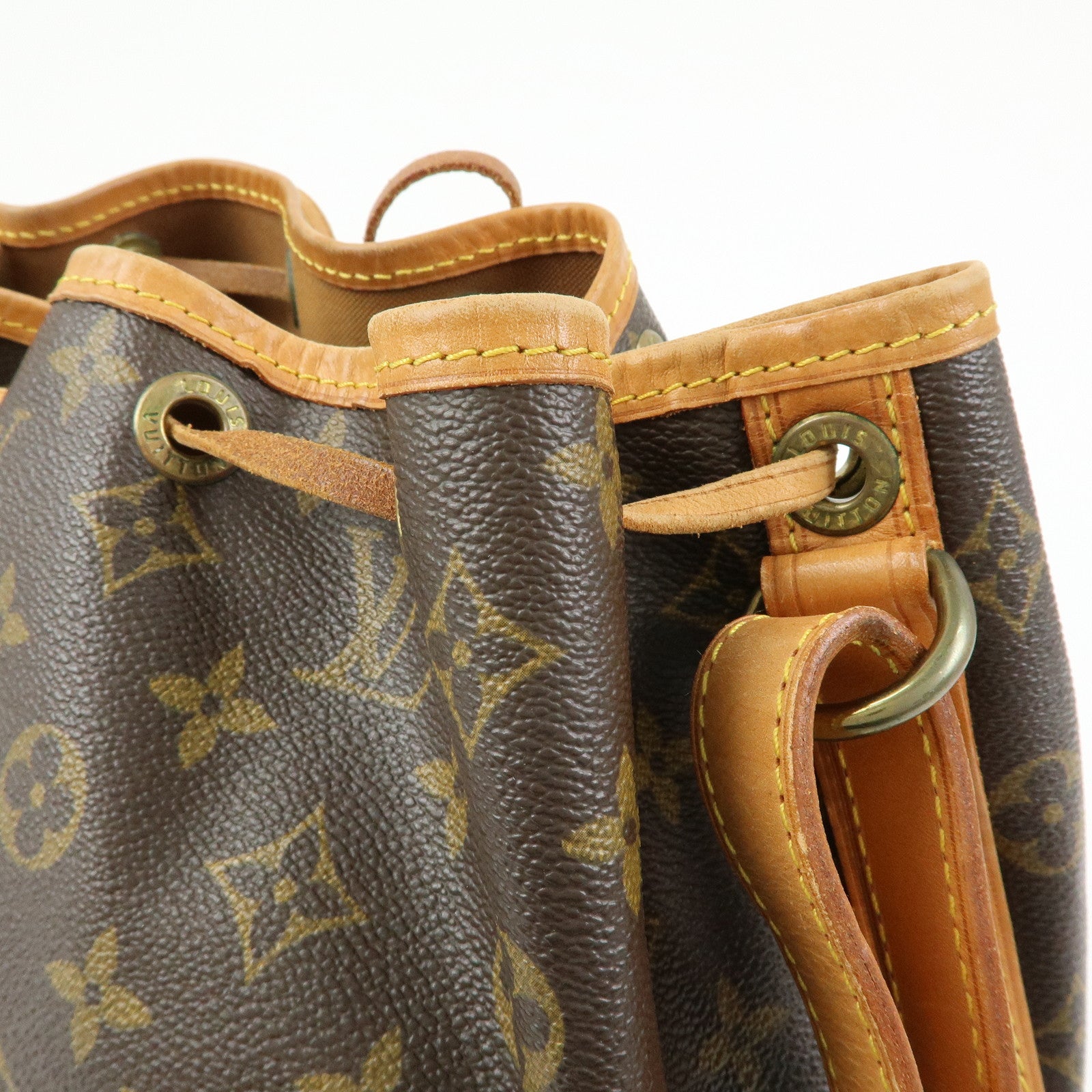 Louis Vuitton Monogram Petit Noe Shoulder Bag Brown M42226