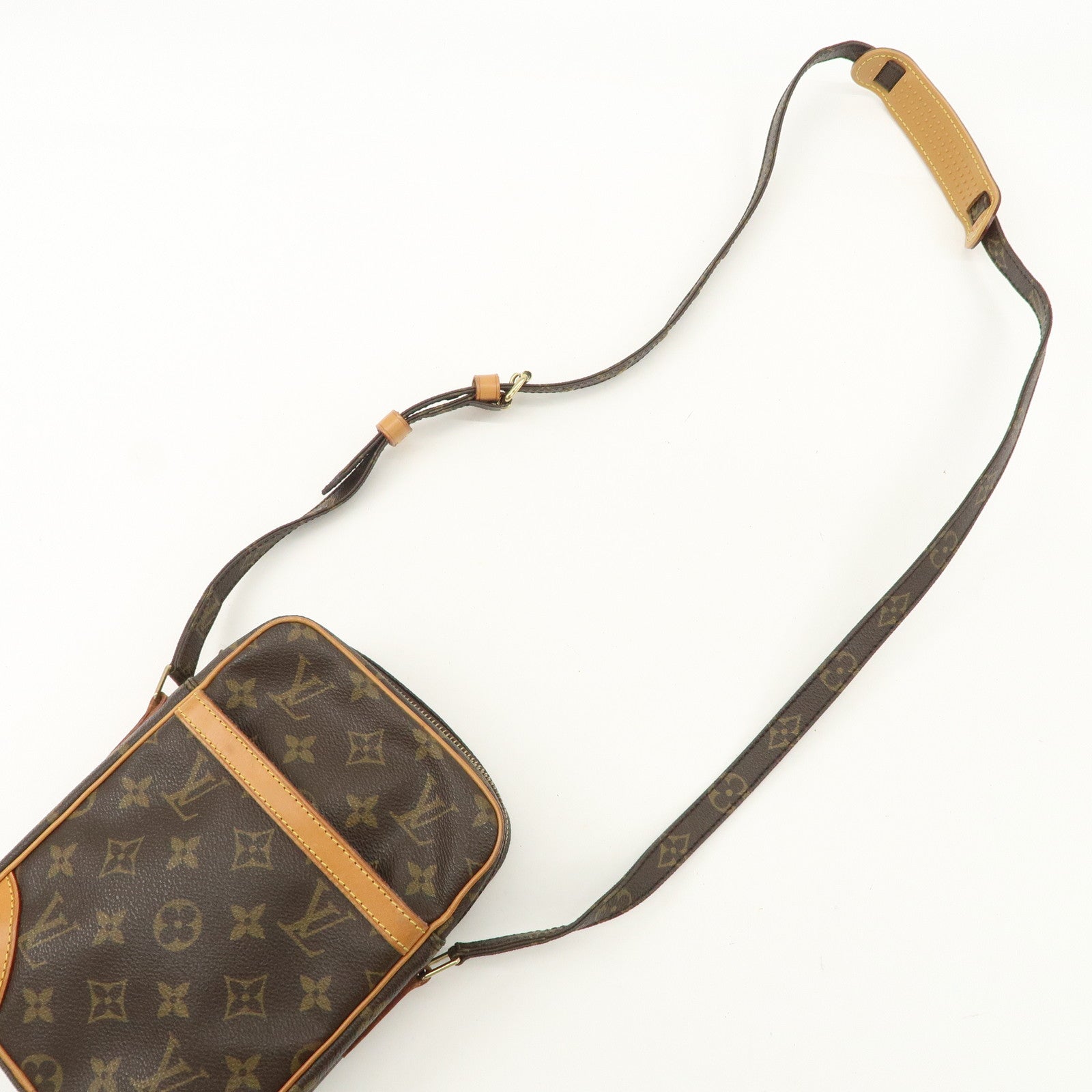 Louis Vuitton Monogram Danube Shoulder Bag Brown M45266 Used