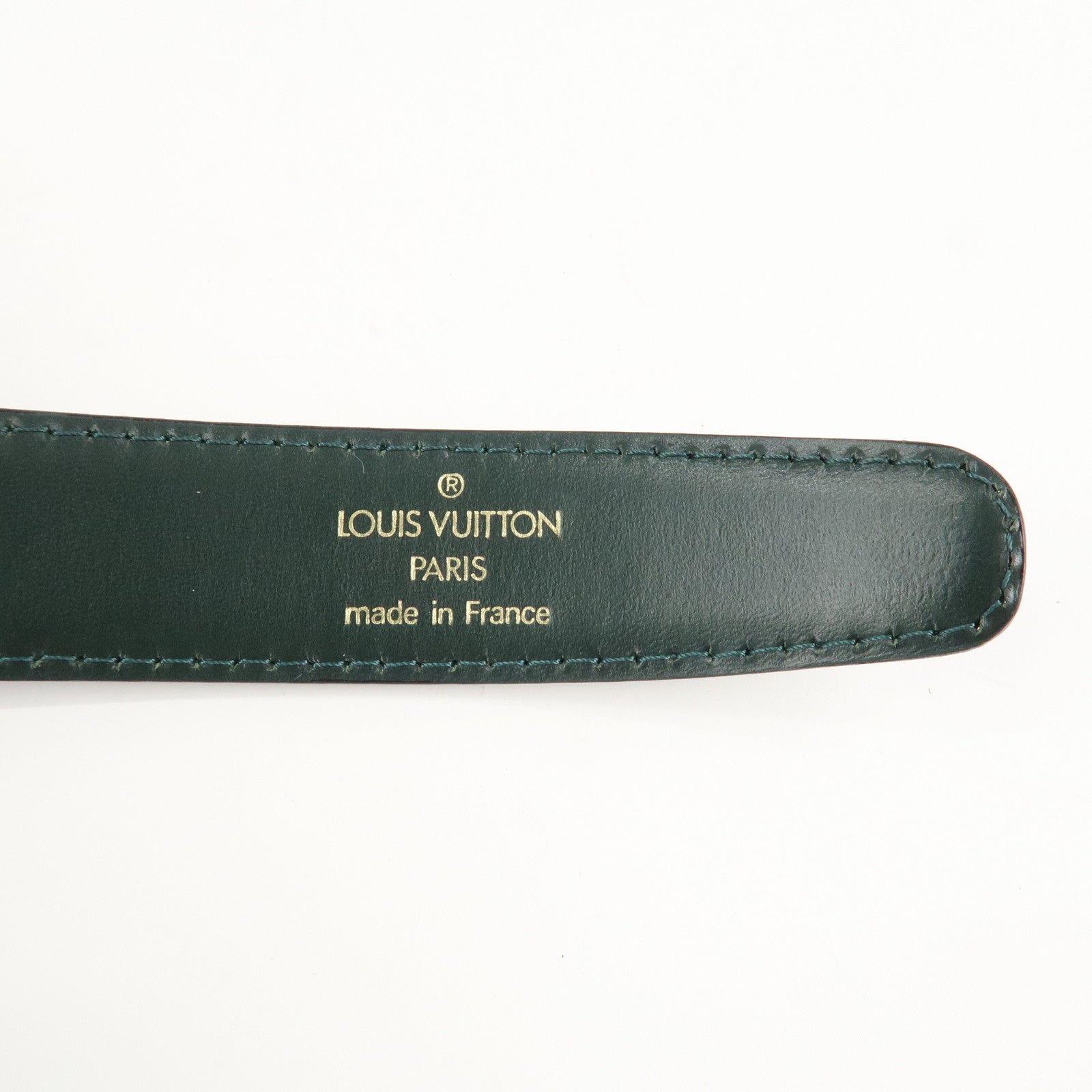 Louis Vuitton Taiga Leather Ceinture Belt Epicea M6845V