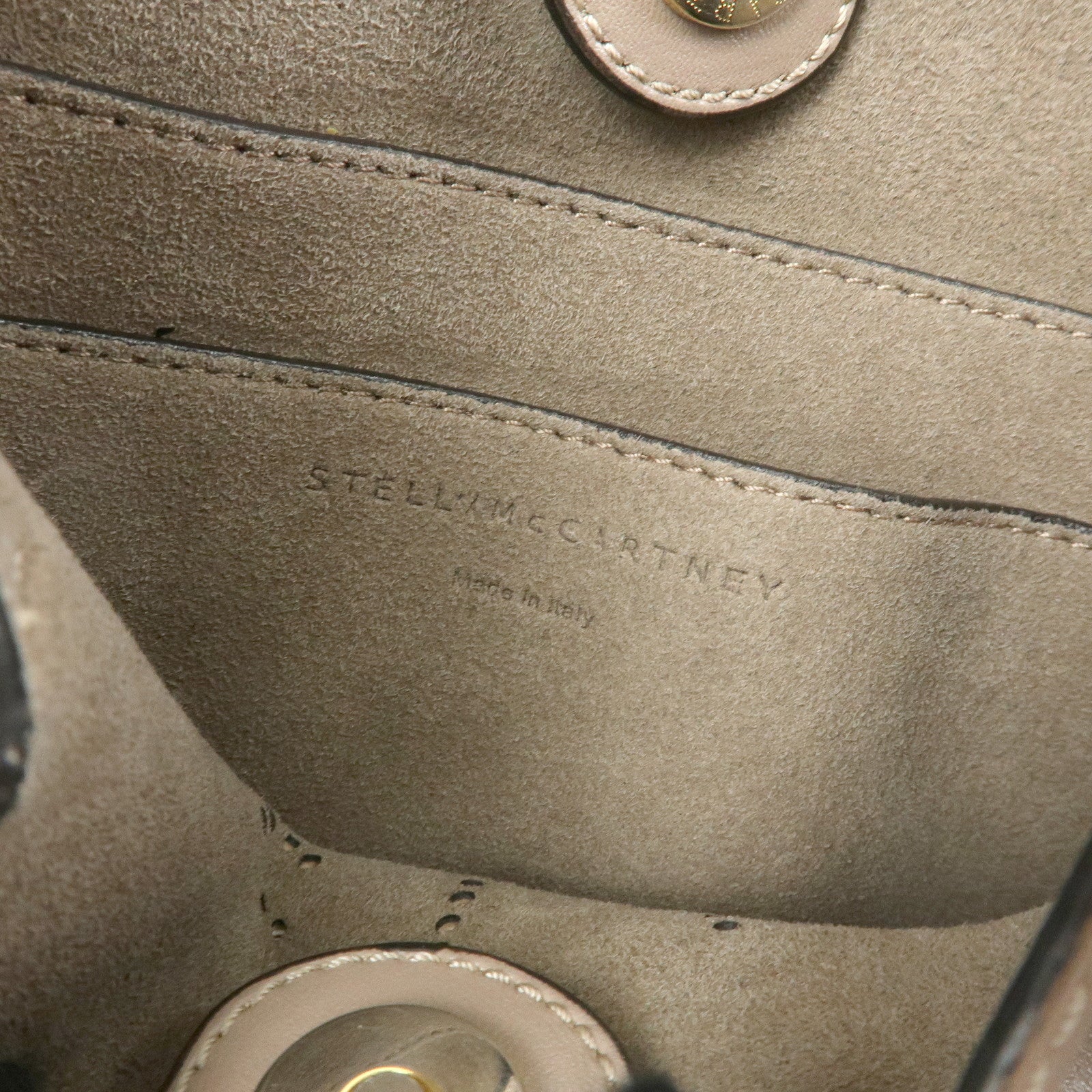 STELLA MCCARTNEY Faux Leather Shoulder Bag Crossbody Bag Beige