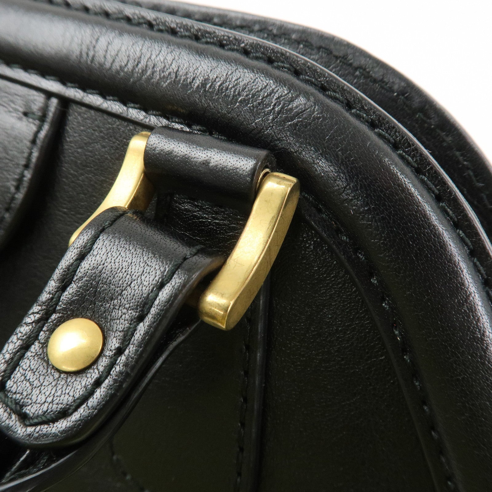 GUCCI GG Marmont Leather 2Way Shoulder Bag Hand Bag Black 516459