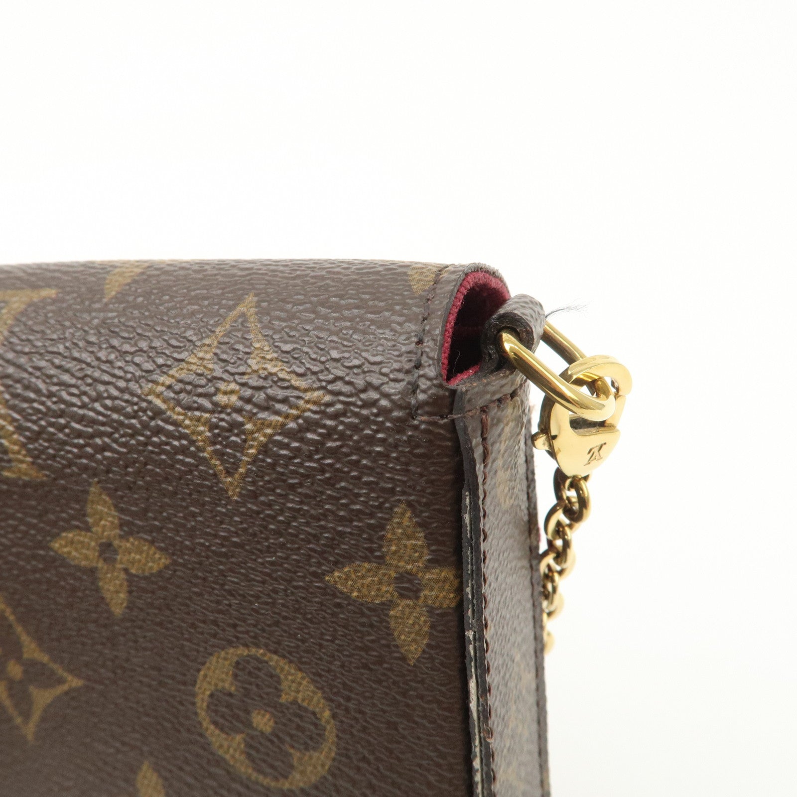 Louis Vuitton Monogram Pochette Felicie Shoulder Bag Brown M61276 Used