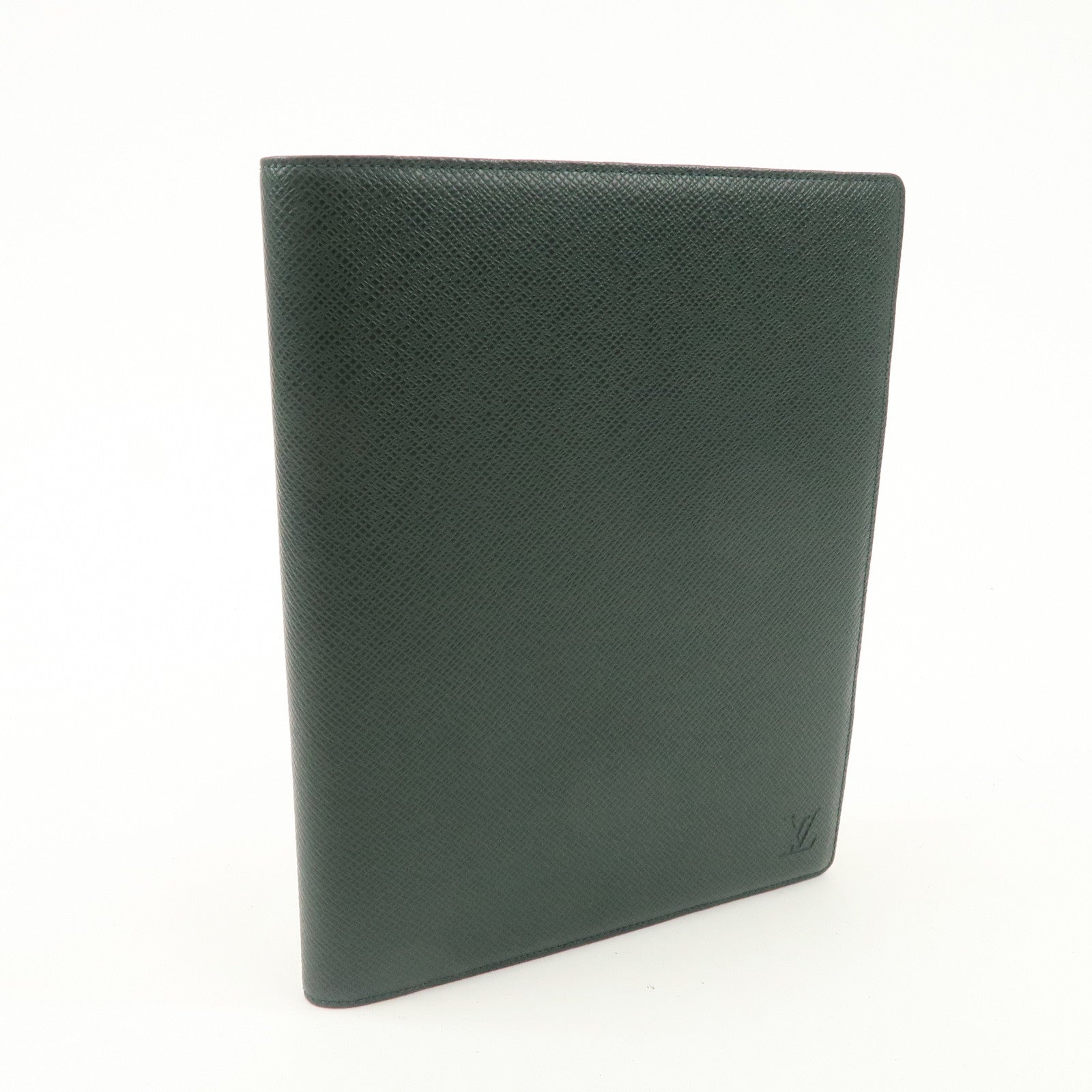 Louis Vuitton Taiga Agenda Bureau Planner Cover Epicea R20407 Used