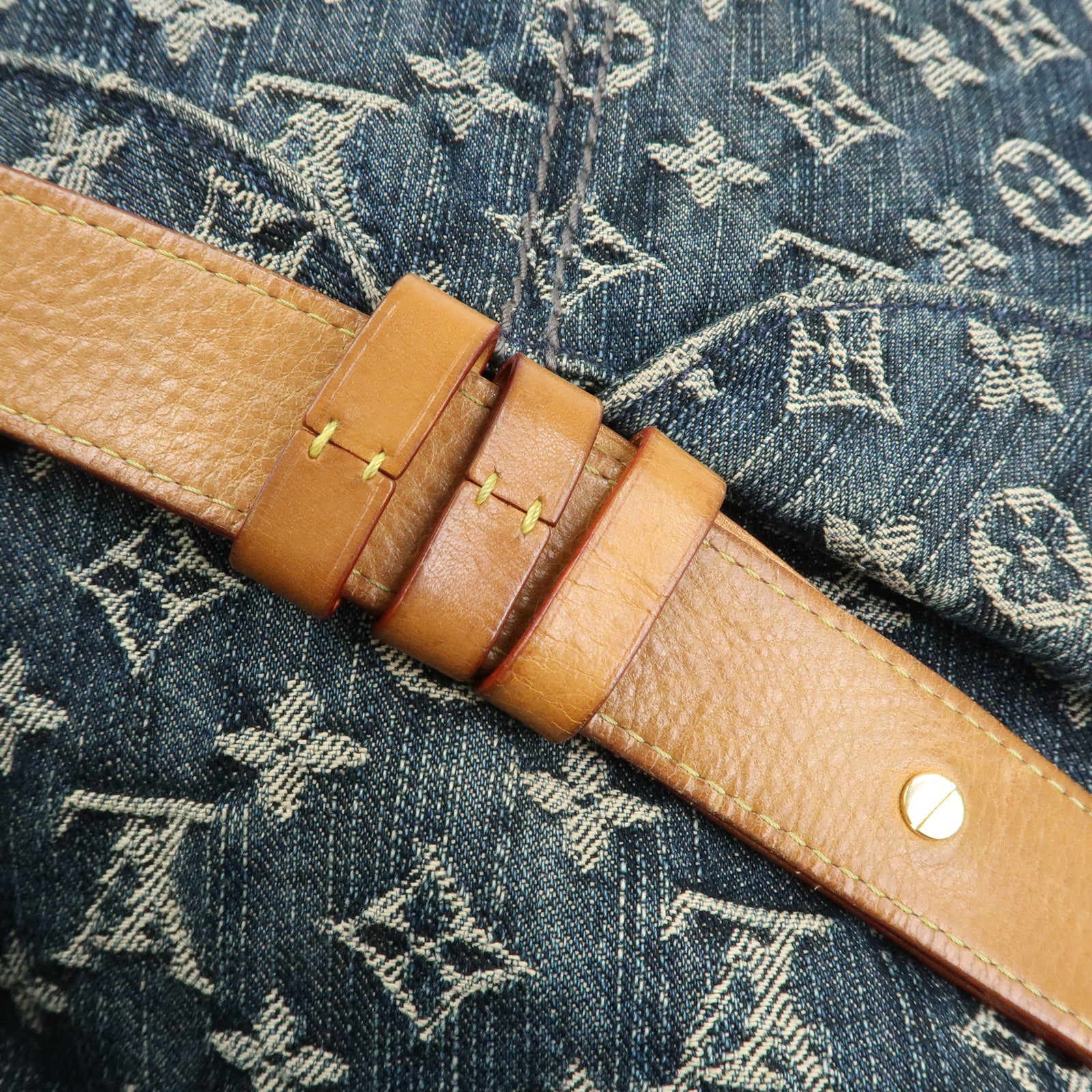 Louis Vuitton Monogram Denim Daily GM Shoulder Bag Hand Bag M40493