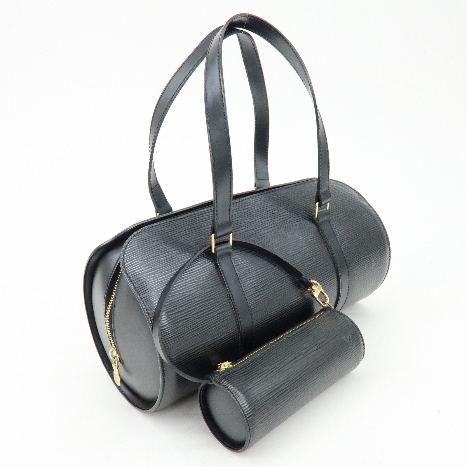 Louis Vuitton Epi Soufflot Shoulder Bag Hand Bag Noir M52222
