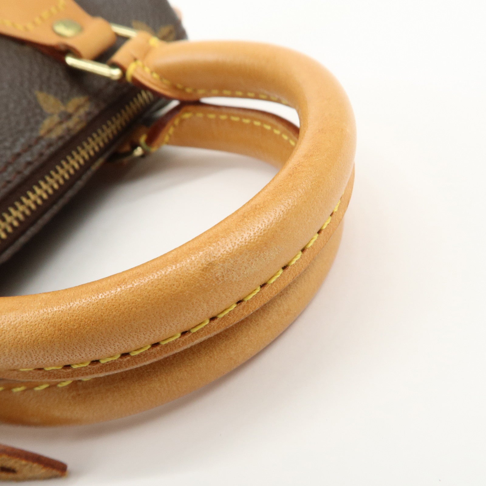Louis Vuitton Monogram Mini Speedy Hand Bag Boston Bag Brown M41534