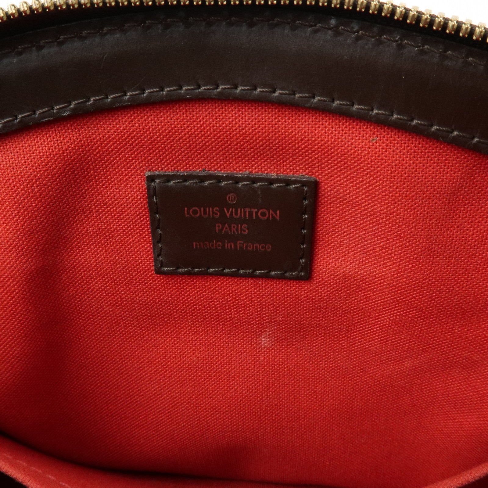 Louis Vuitton Damier Ebene Verona PM Hand Bag Brown N41117