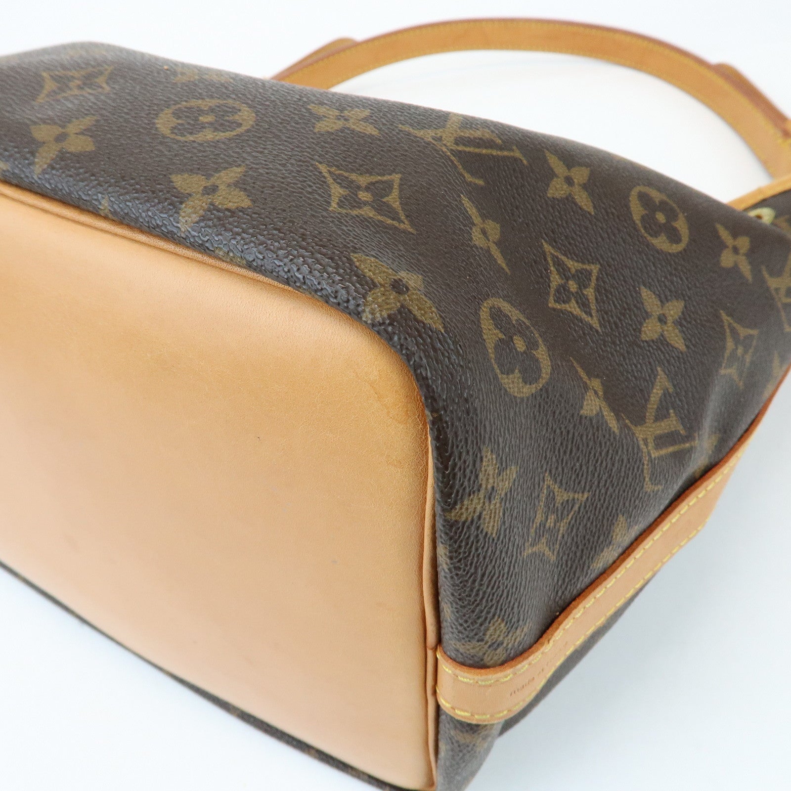 Louis Vuitton Monogram Canvas Petit Noe Shoulder Bag Brown M42226