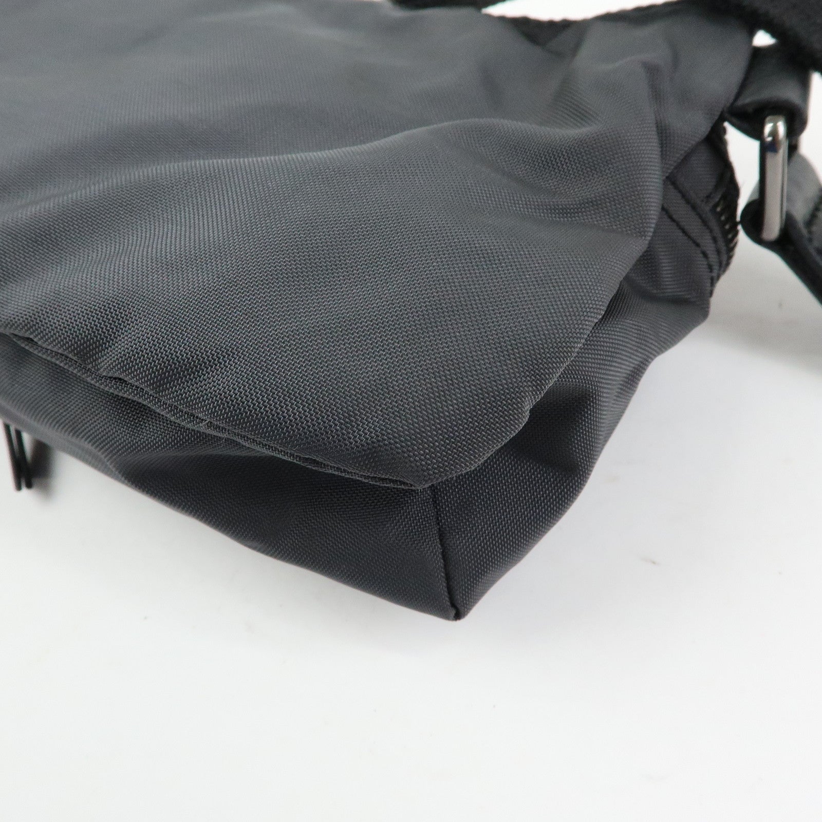 Dolce & Gabbana Nylon Leather Waist Bag Body Bag Black