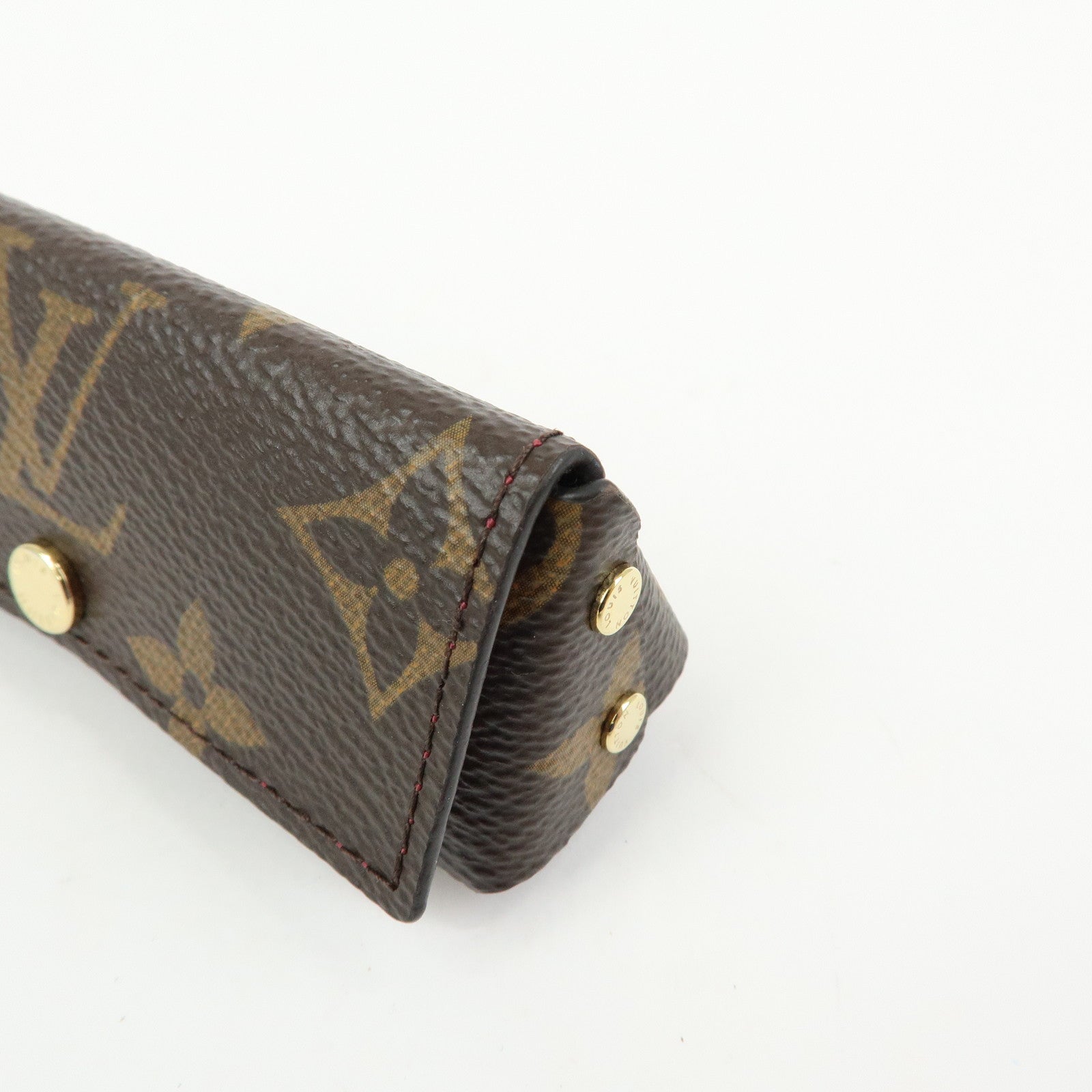 Louis Vuitton Monogram Pochette Rivette Lip Case Fushia M61473