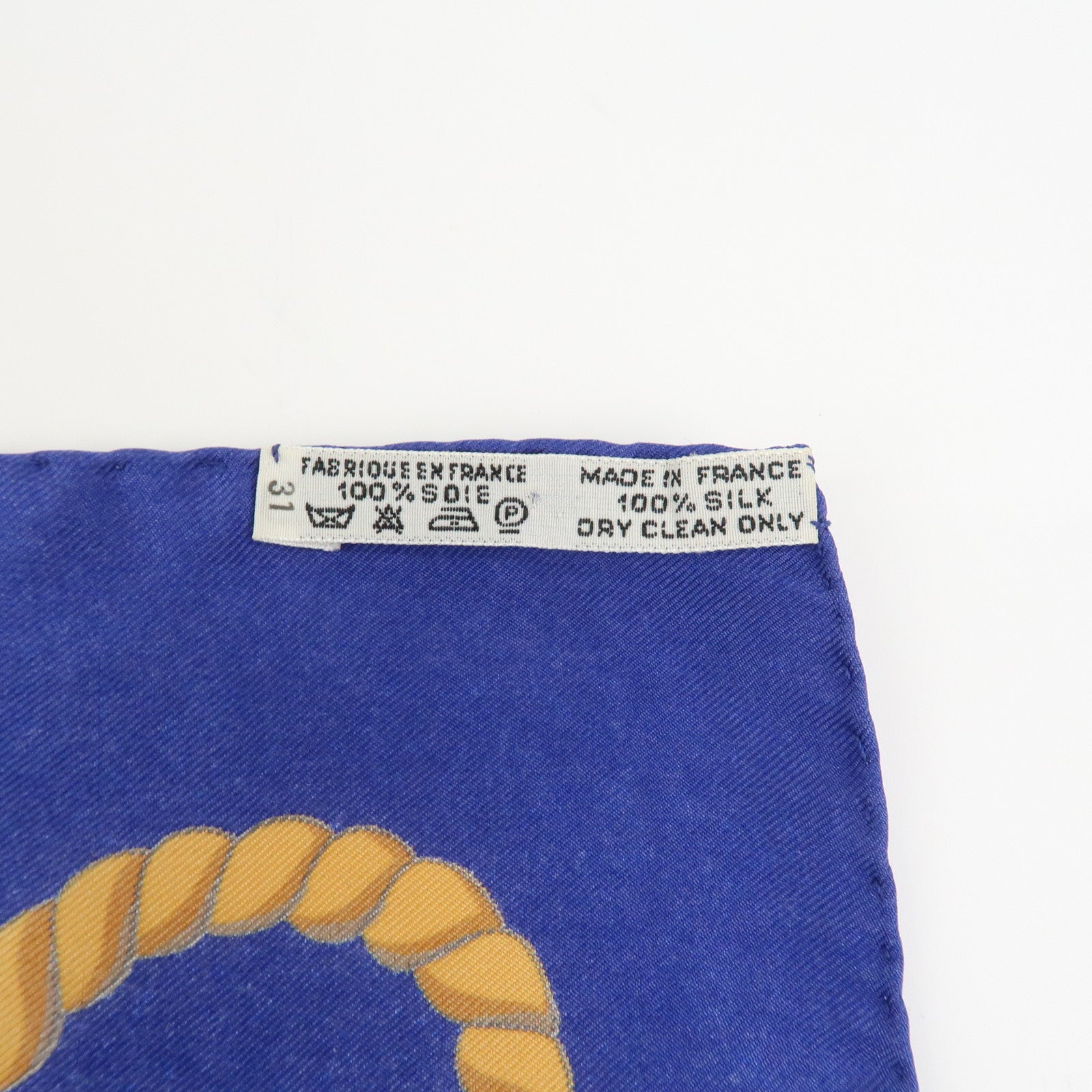 HERMES Carre 90 Silk 100% Scarf LES FOLIES DU CIEL Blue Multicolor
