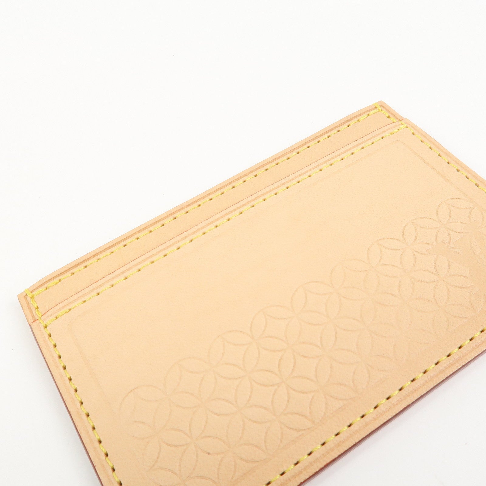 Louis Vuitton Nume Leather Card Case Card Holder Natural