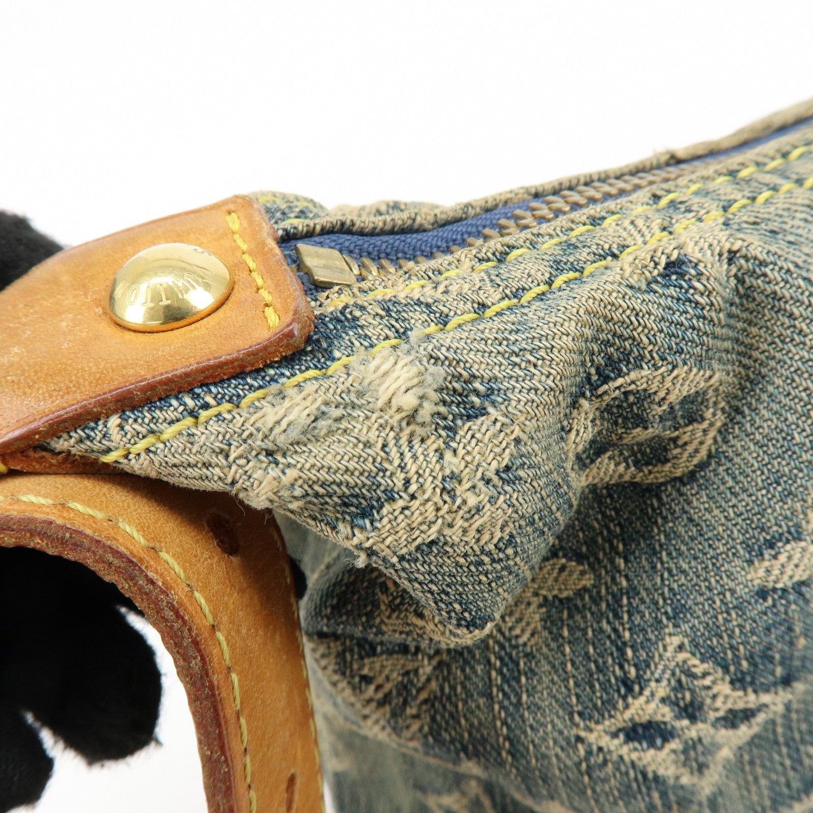 Louis Vuitton Monogram Denim Baggy PM 2Way Bag Shoulder Bag M95049