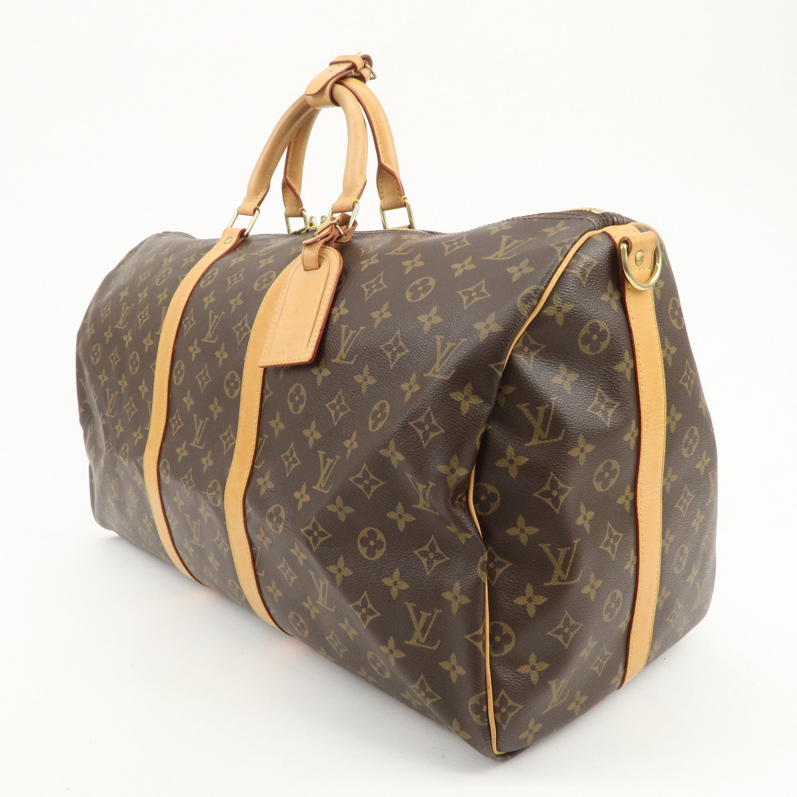 Louis Vuitton Monogram Keep All Bandouliere 55 Boston Bag M41414