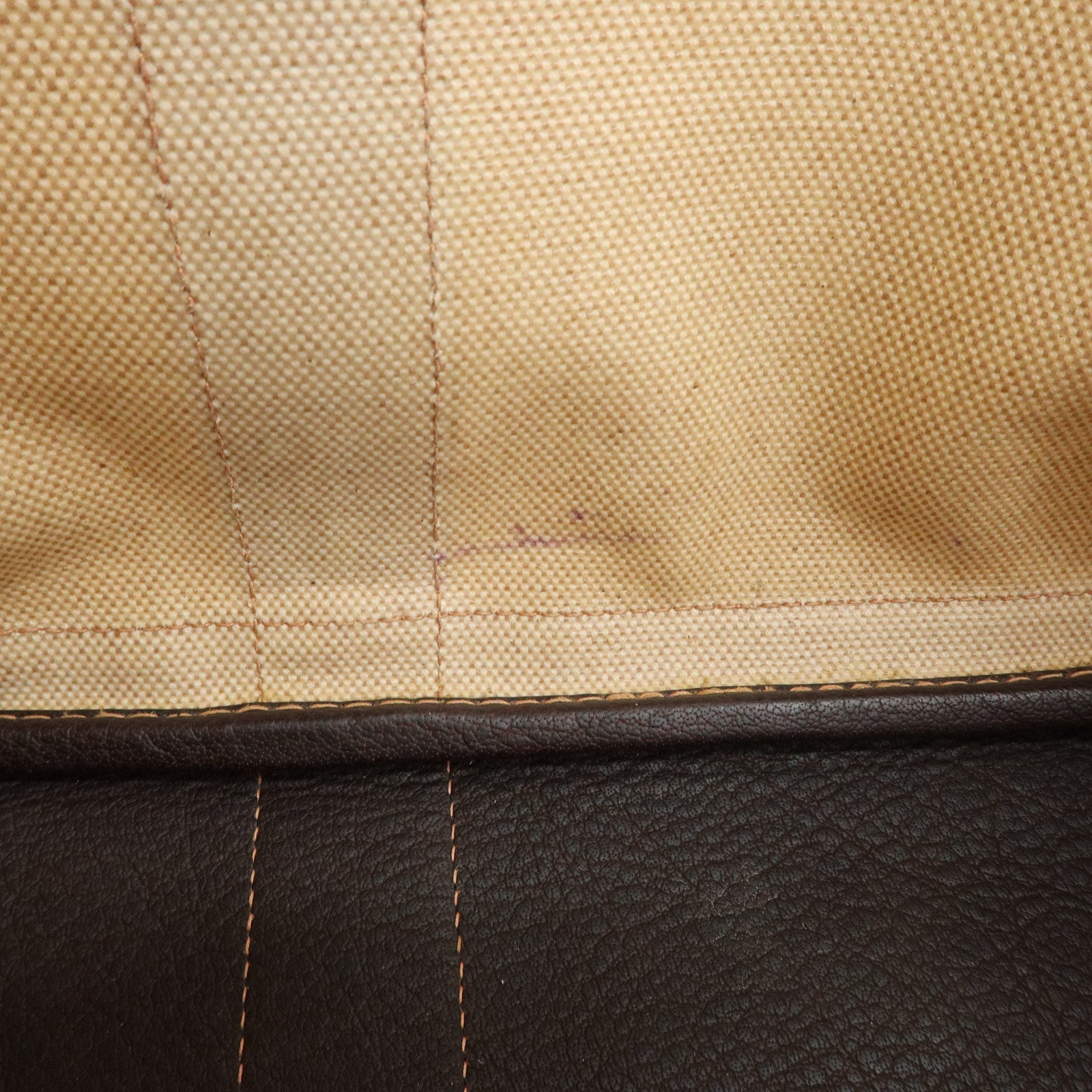 HERMES Toile Ash Canvas Negonda Garden Party PM Tote Bag □H Stamped