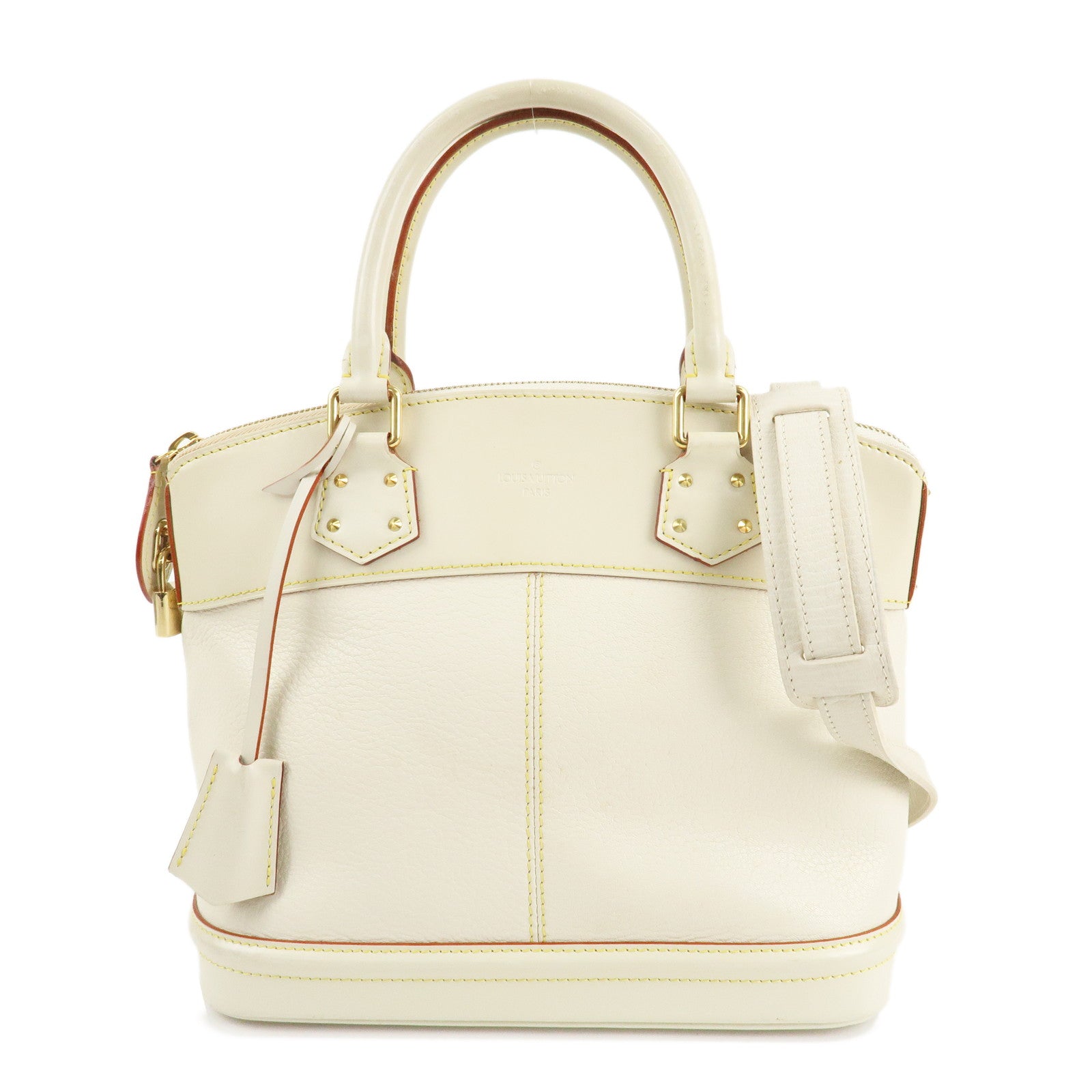 Louis Vuitton Suhari Lockit PM 2Way Hand Shoulder Bag Blanc M91887 Used