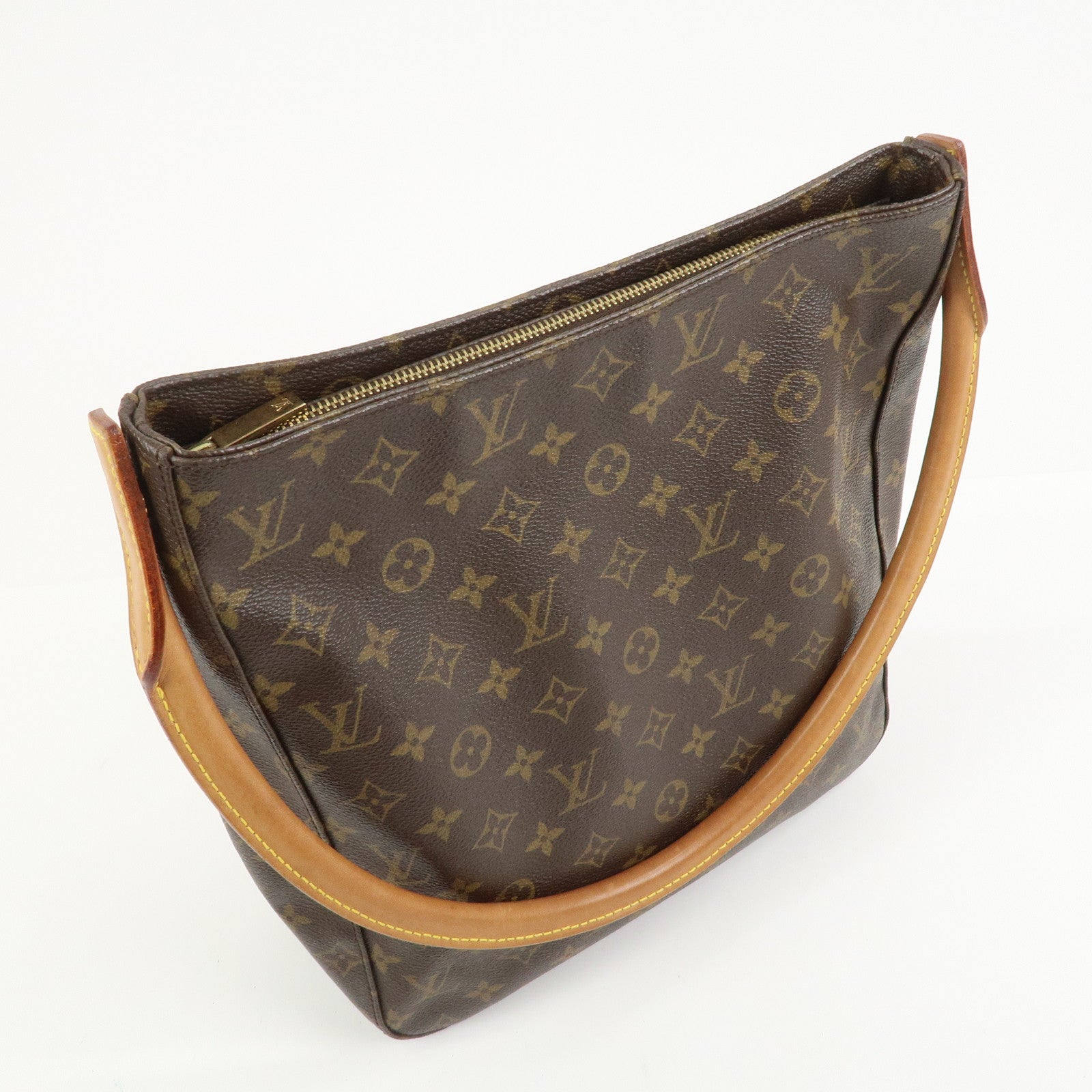 Louis Vuitton Monogram Looping GM Shoulder Bag Brown M51145