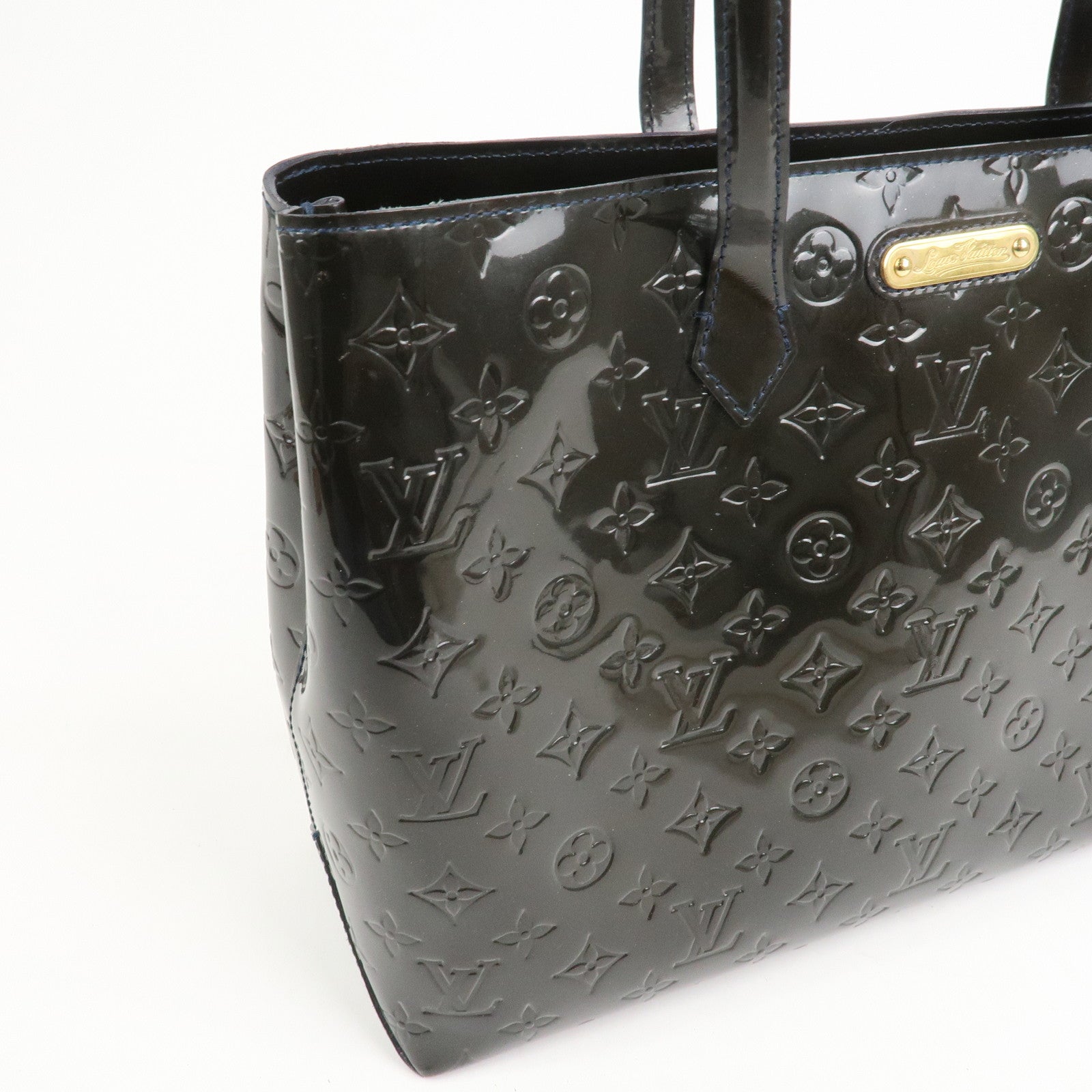 Louis Vuitton Monogram Vernis Leather Wilshire MM Hand Bag M91439