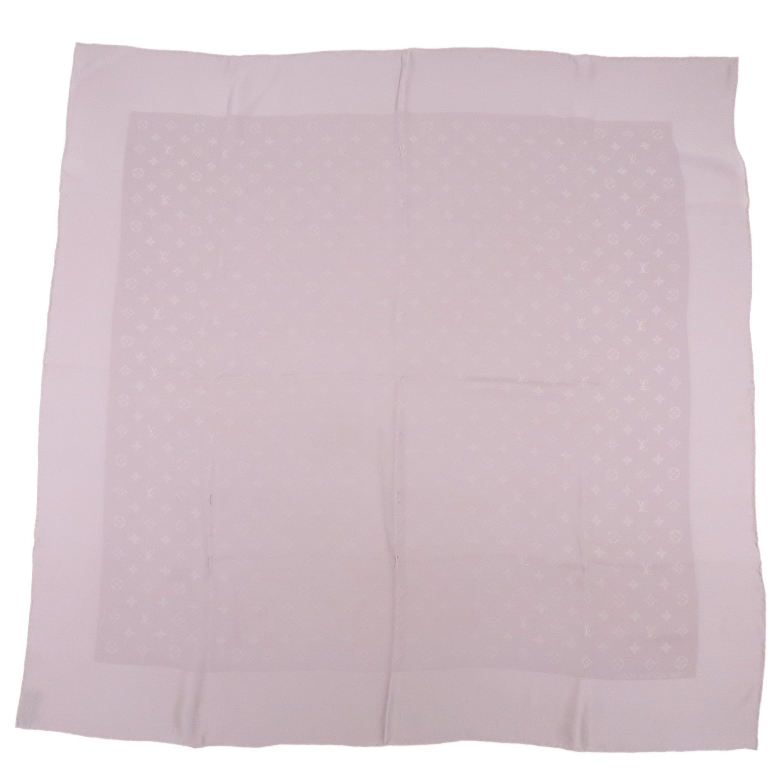 Louis Vuitton Monogram Silk 100% Scarf Light Purple