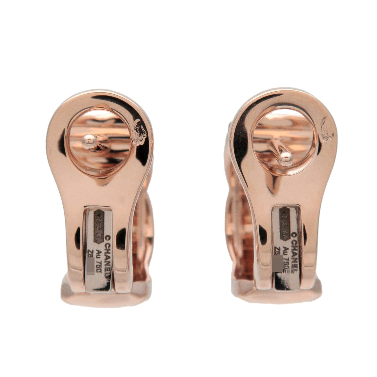 CHANEL COCO Crush Earring K18 750PG Rose Gold J11754