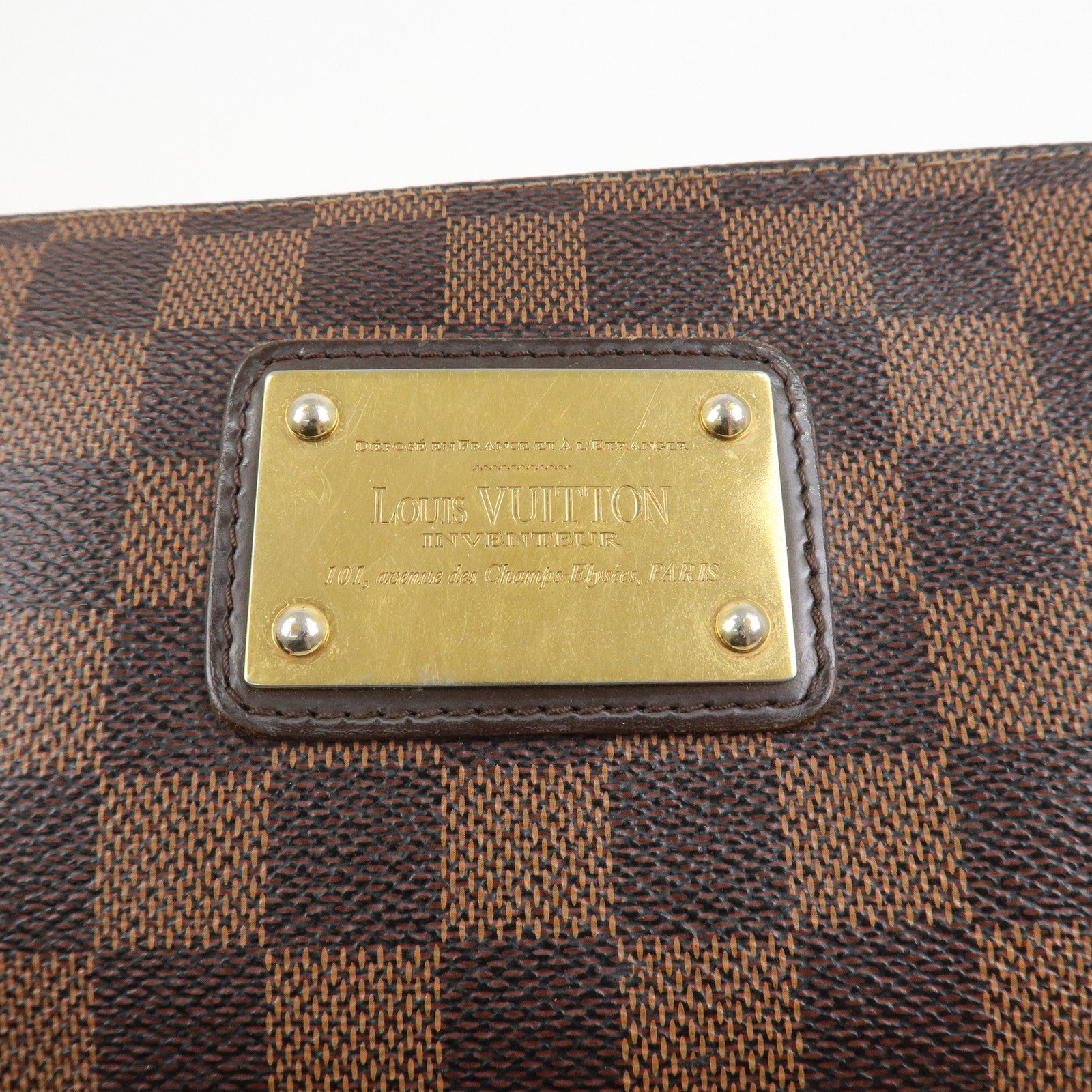 Louis Vuitton Damier Eva 2Way Bag Shoulder Bag Hand Bag Brown N55213
