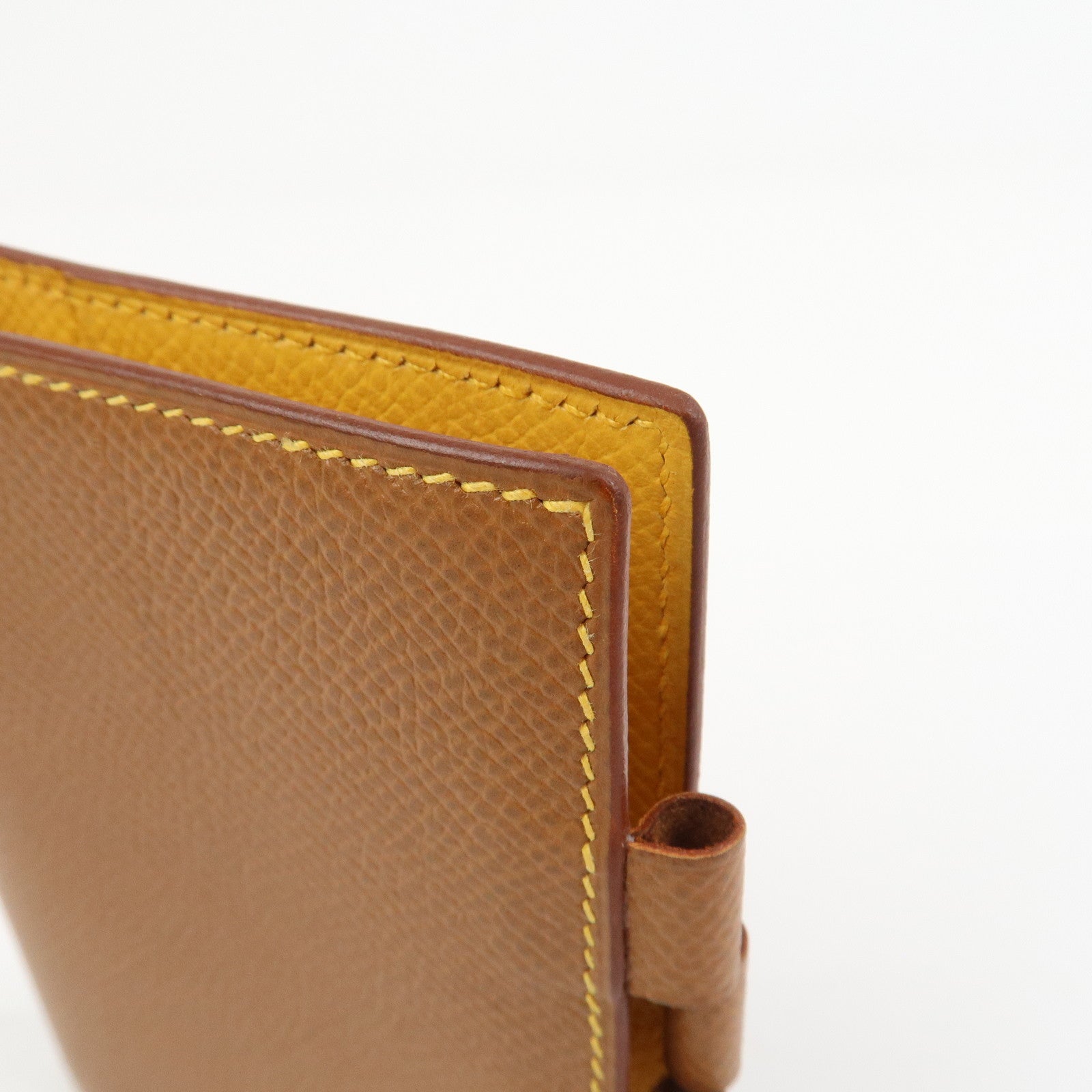 HERMES Agenda PM Leather Planner Cover □B Stamped Gold