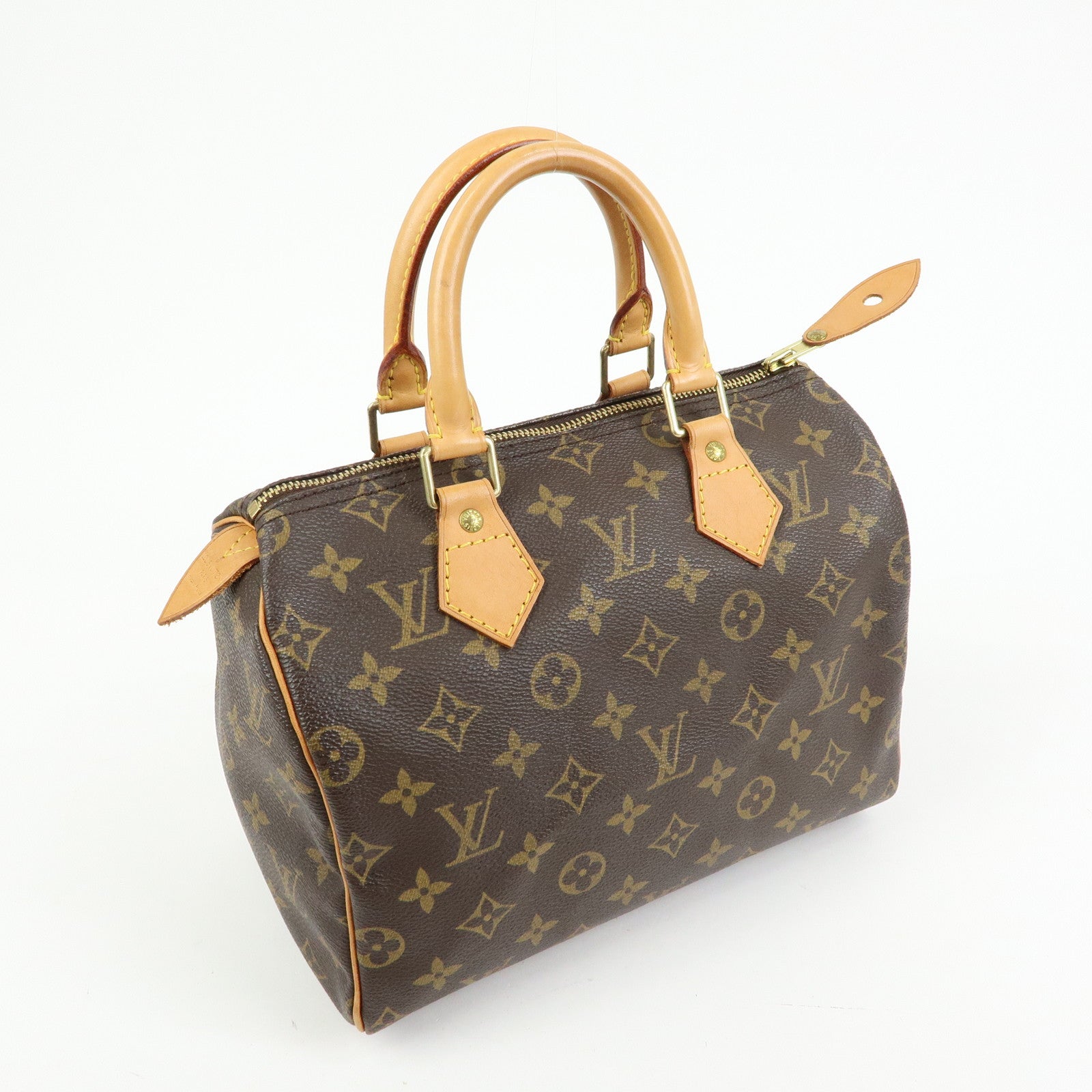 Louis Vuitton Monogram Speedy 25 Boston Bag Hand Bag Brown M41528