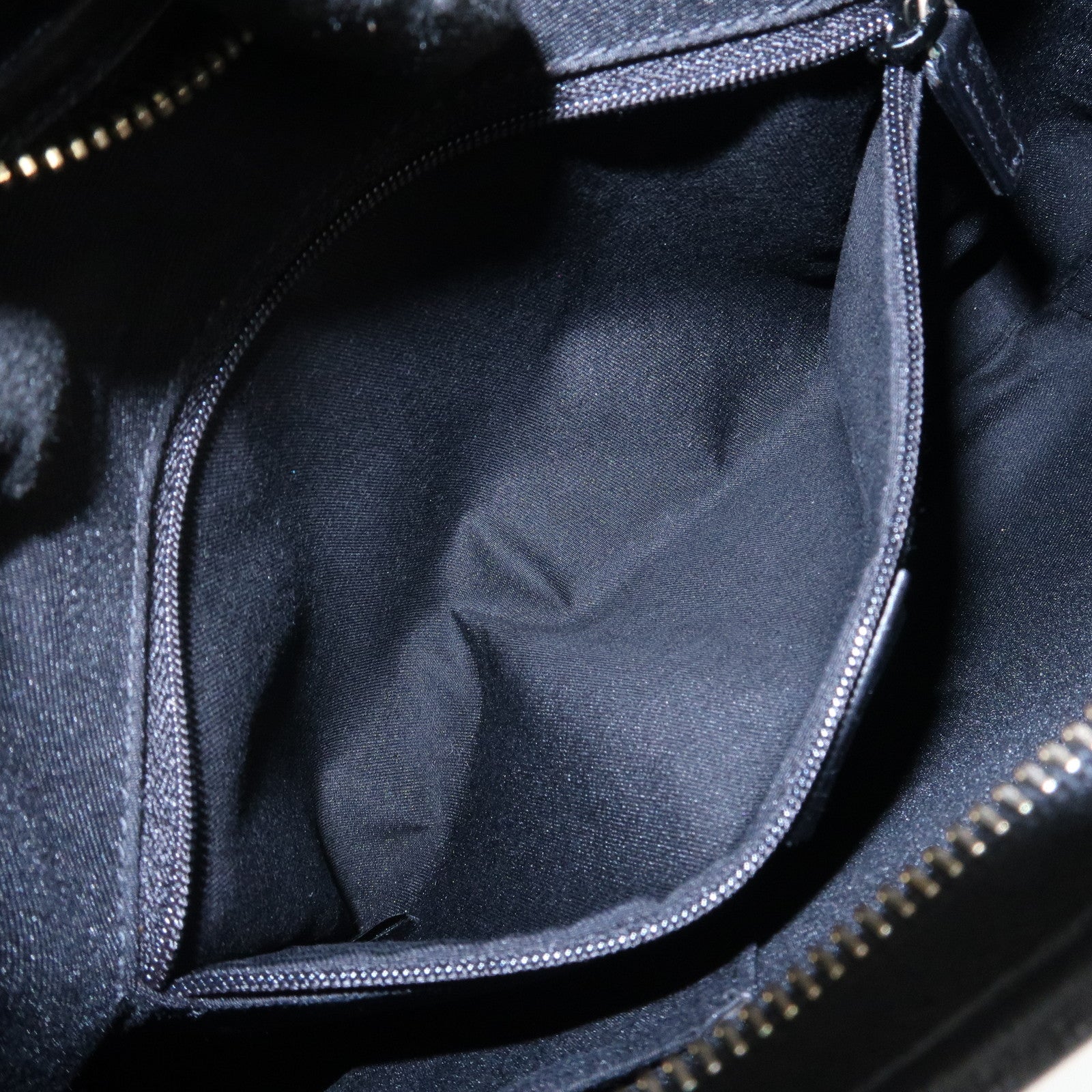 GUCCI Abbey GG Canvas Leather Shoulder Bag Black 130738