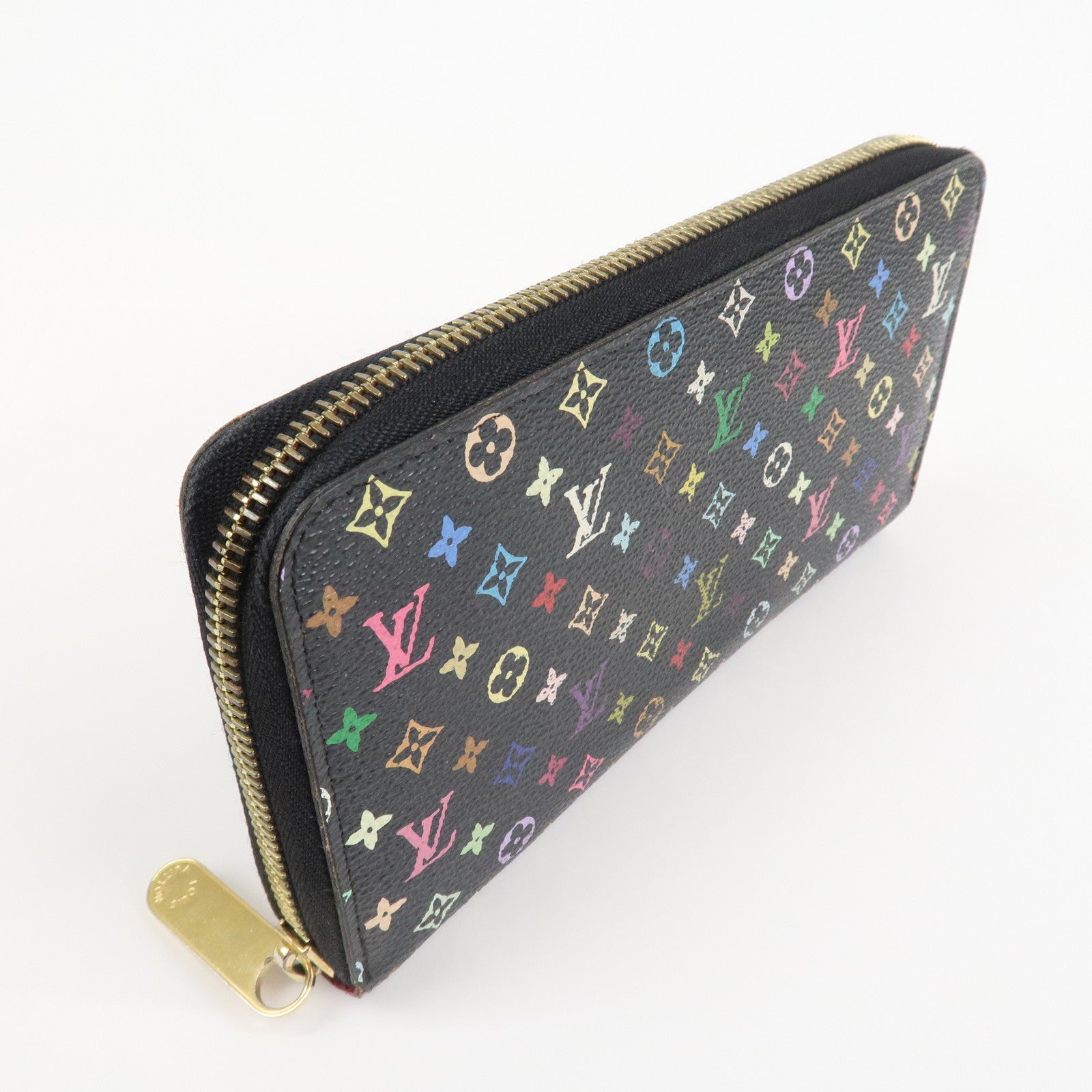 Louis Vuitton Monogram Multicolor Round Zippy Wallet Noir M60243 Used