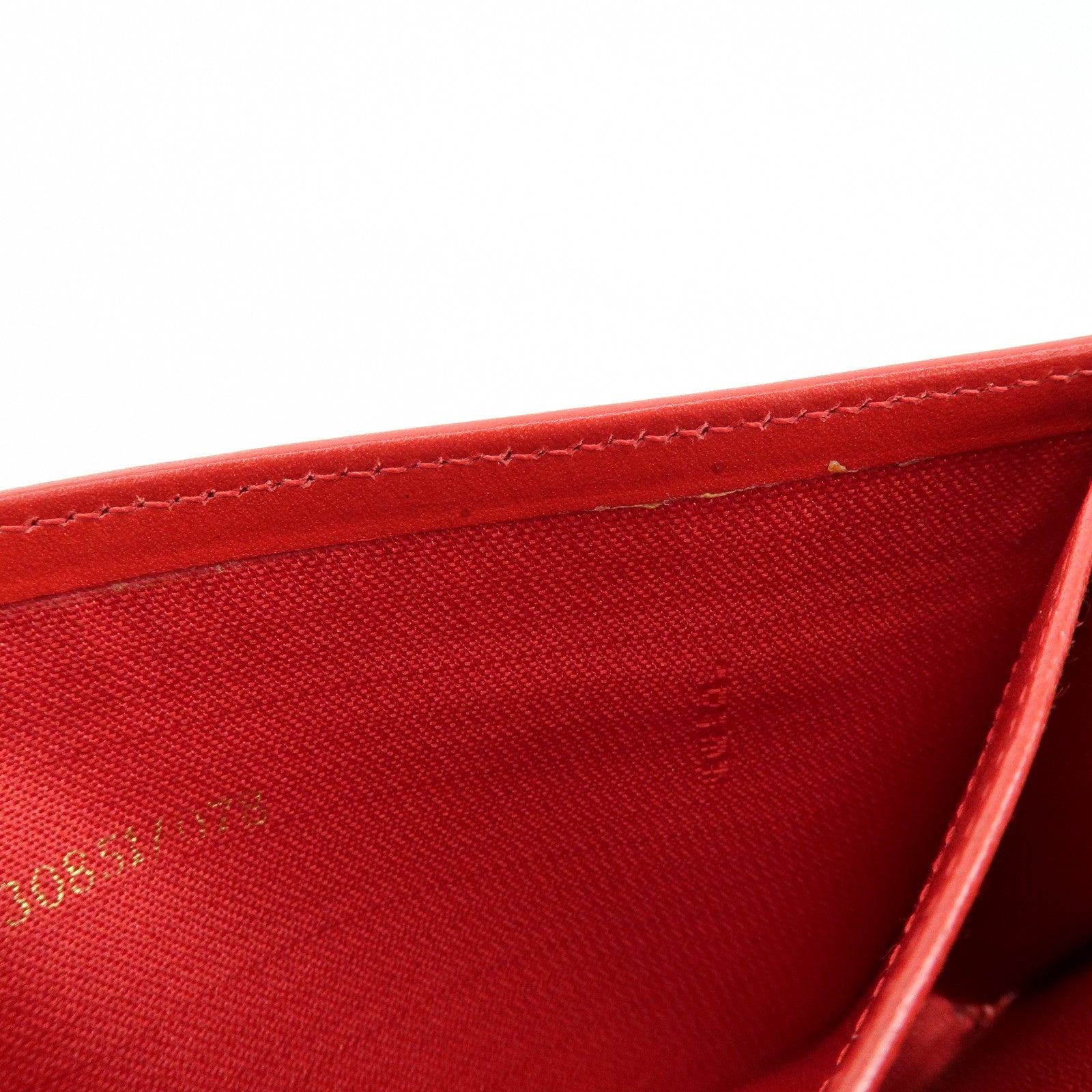 FENDI Zucca Canvas Leather Long Wallet Leopard Brown Red 30851