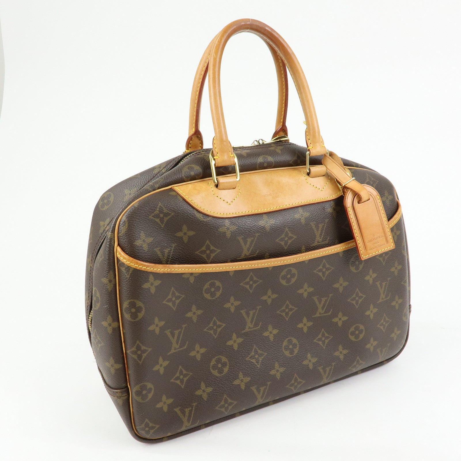 Louis Vuitton Monogram Canvas Deauville Hand Bag Brown M47270