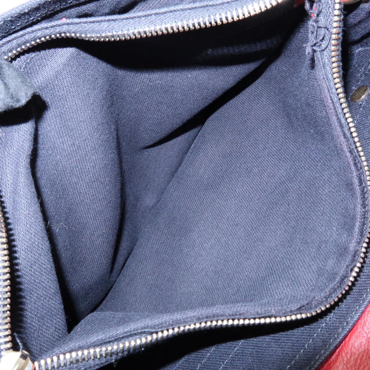SAINT LAURENT PARIS Muse Two Leather Shoulder Bag Red 265707
