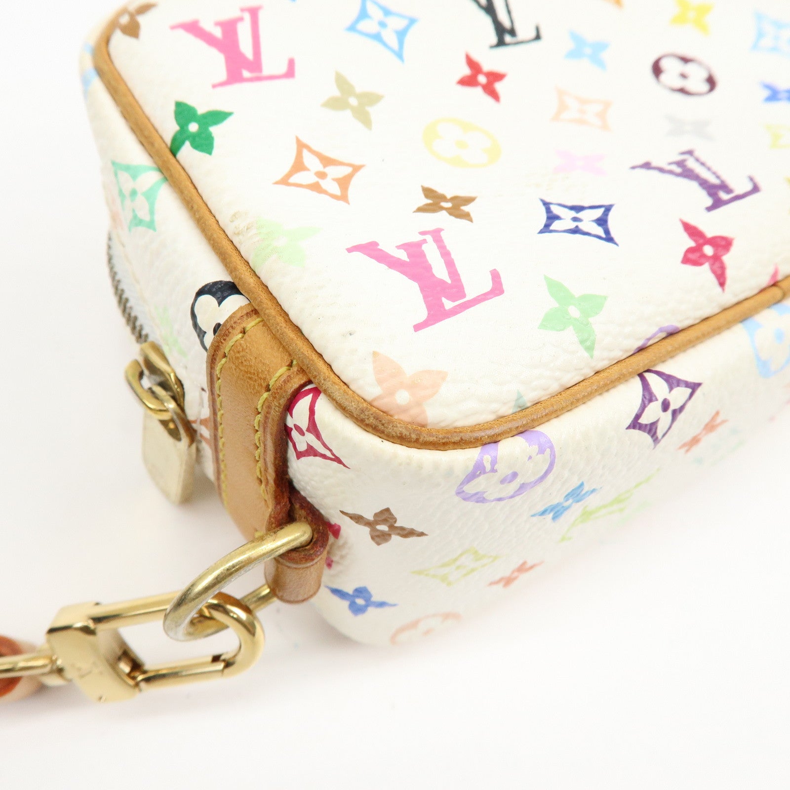 Louis Vuitton Monogram Multicolor Trousse Wapity Pouch Blanc M58033