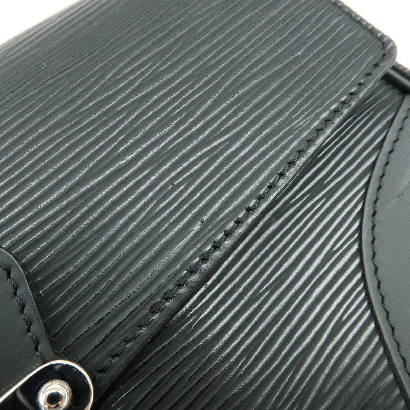 Louis Vuitton Epi Leather Pochette Segur Hand Bag Noir M58882