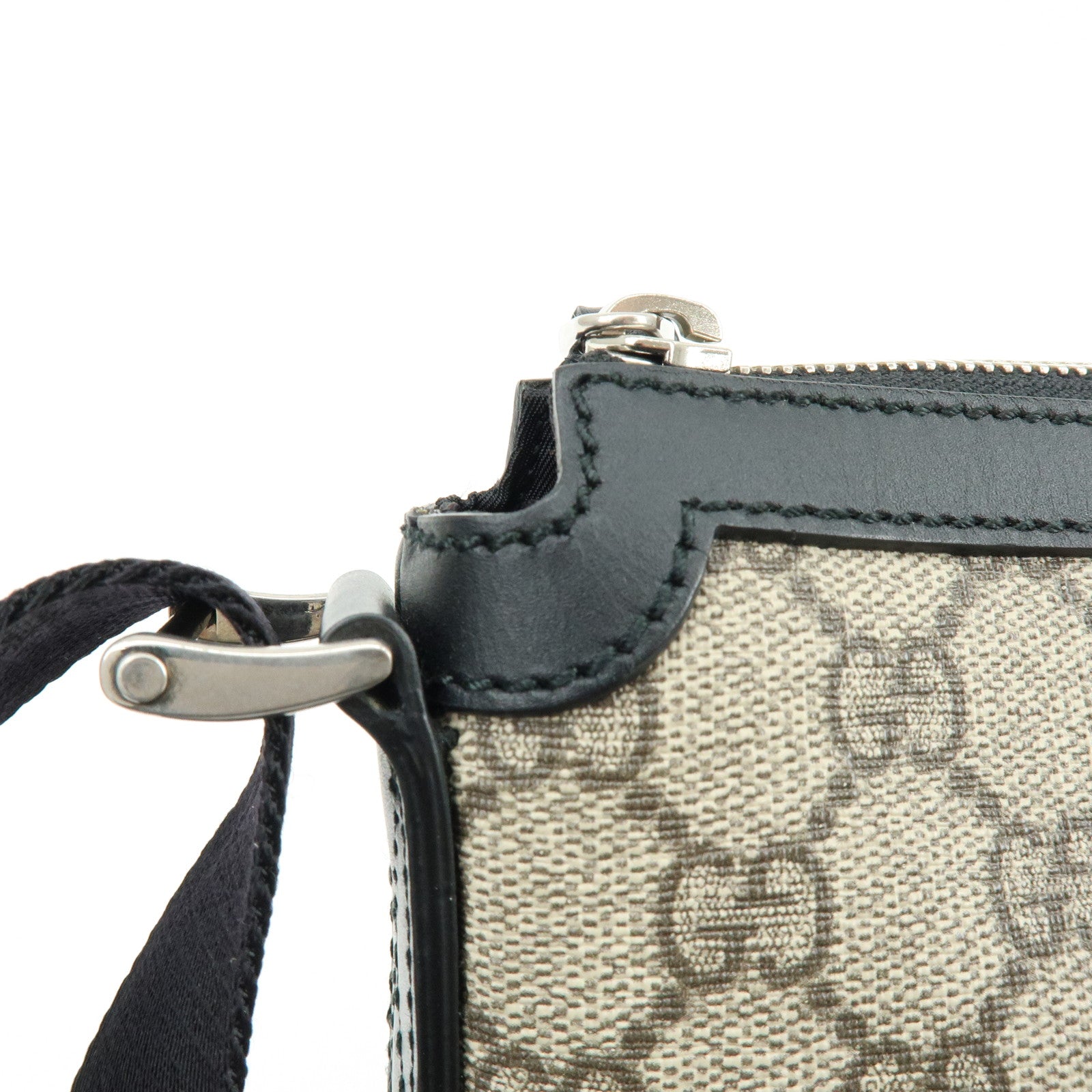 GUCCI Sherry GG Supreme Leather Shoulder Crossbody Bag Beige 471454