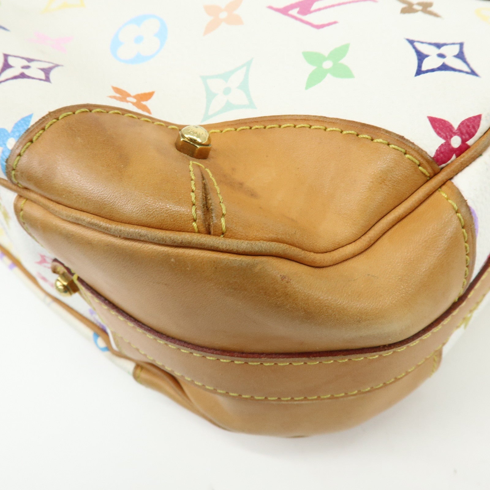 Louis Vuitton Monogram Multicolor Greta Shoulder Bag Blanc M40195