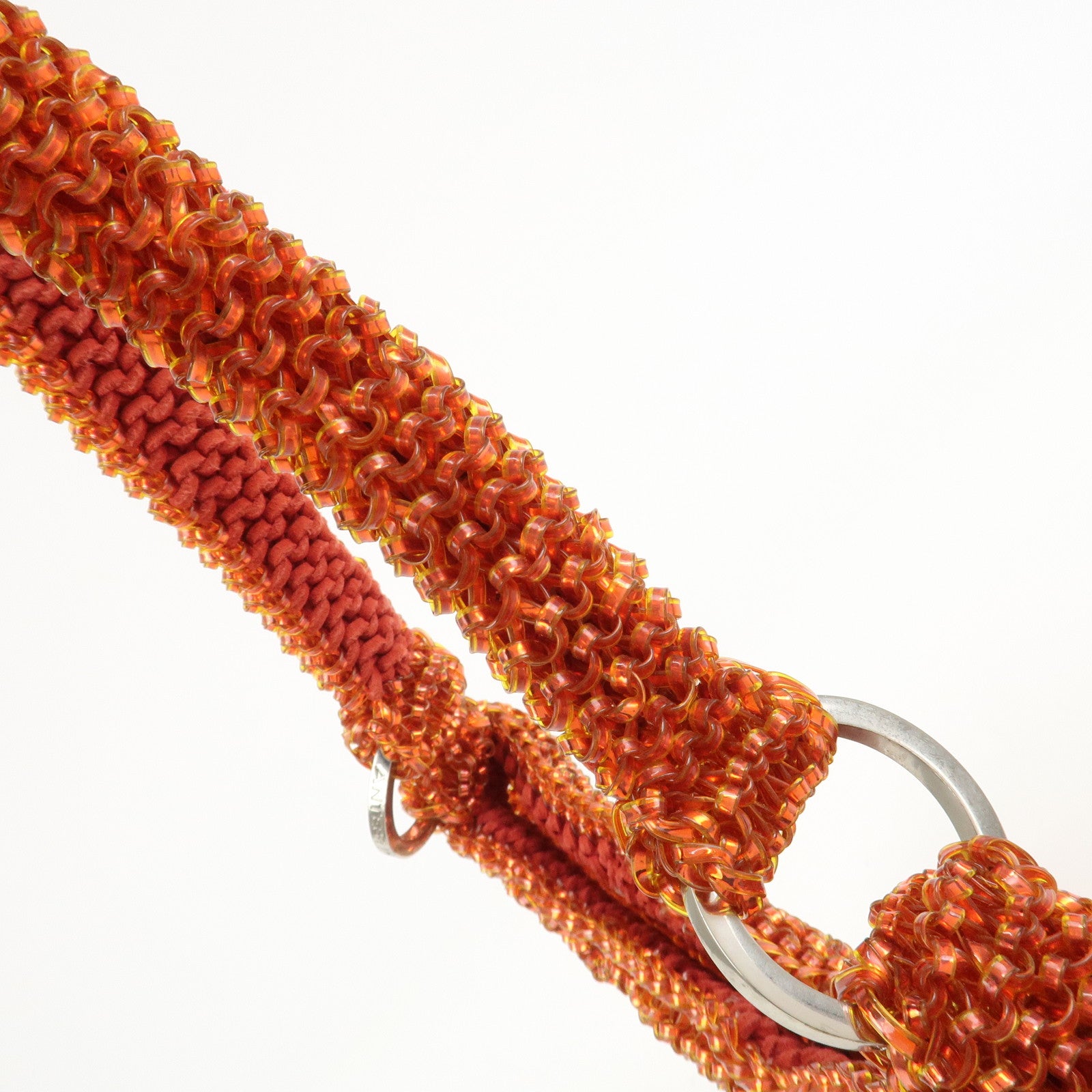 ANTEPRIMA Wire Bag PVC Shoulder Bag Hand Bag Orange