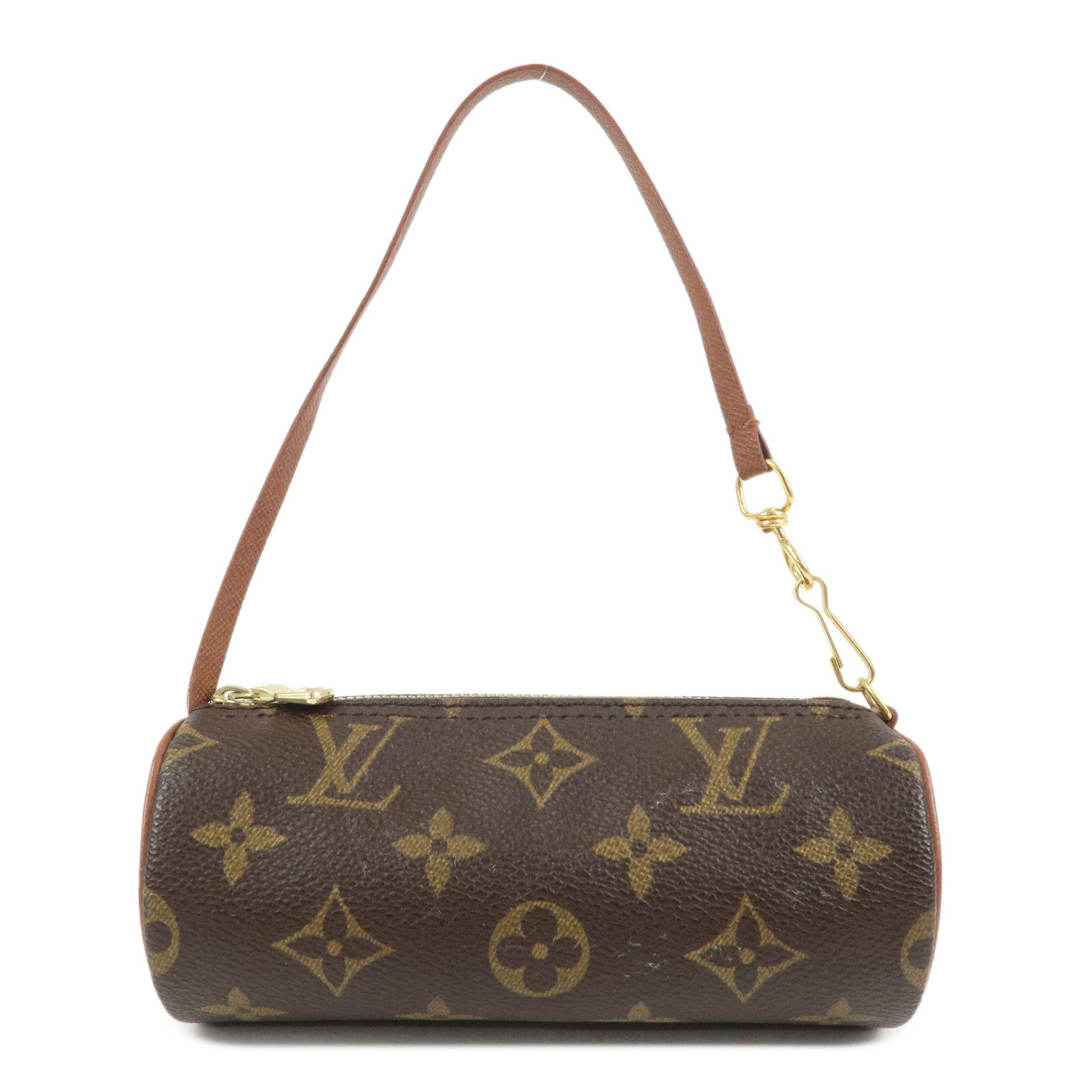 Louis Vuitton Monogram Mini Pouch for Papillon Bag Old Style Brown