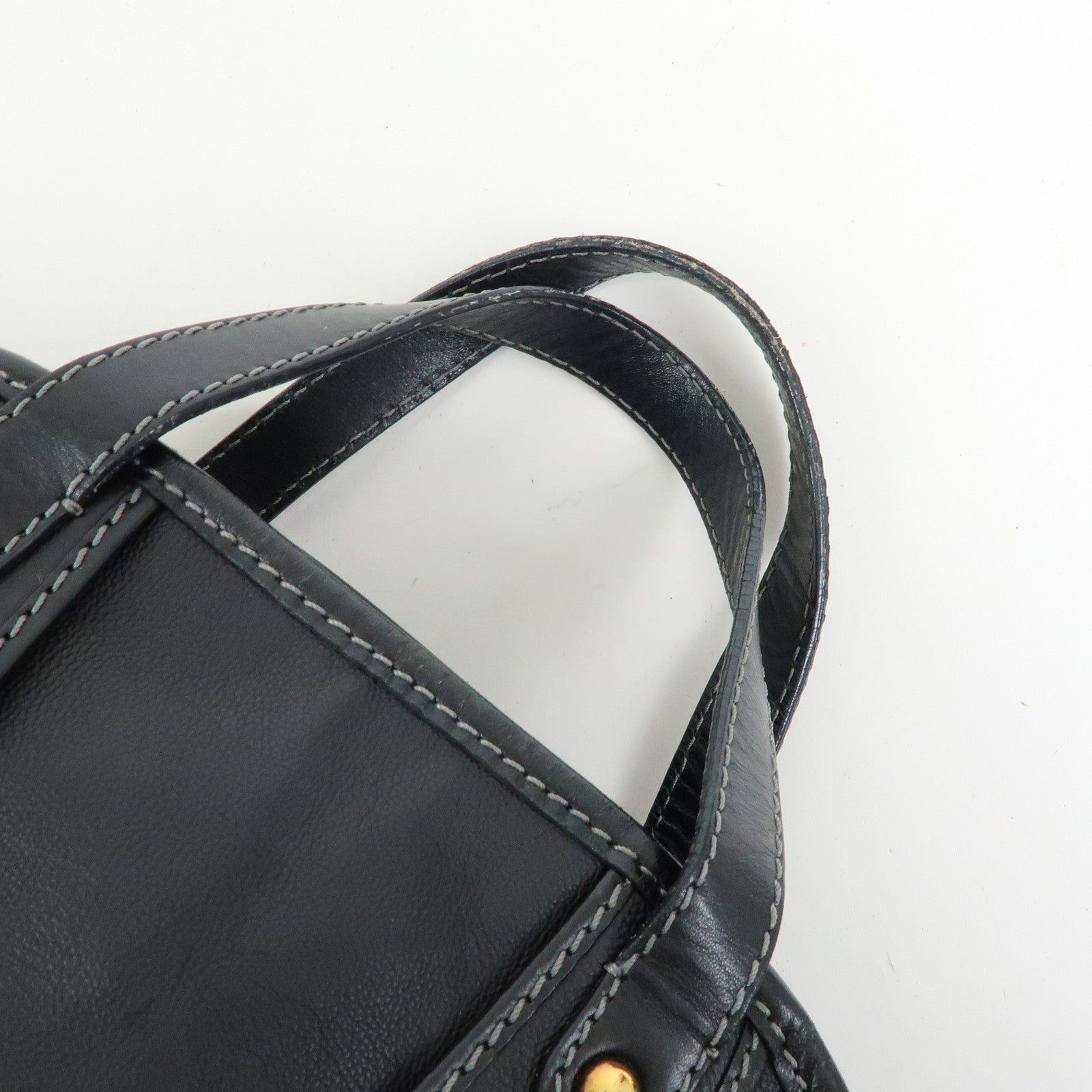 Chloe Susan Leather 2Way Bag Shoulder Bag Hand Bag Black