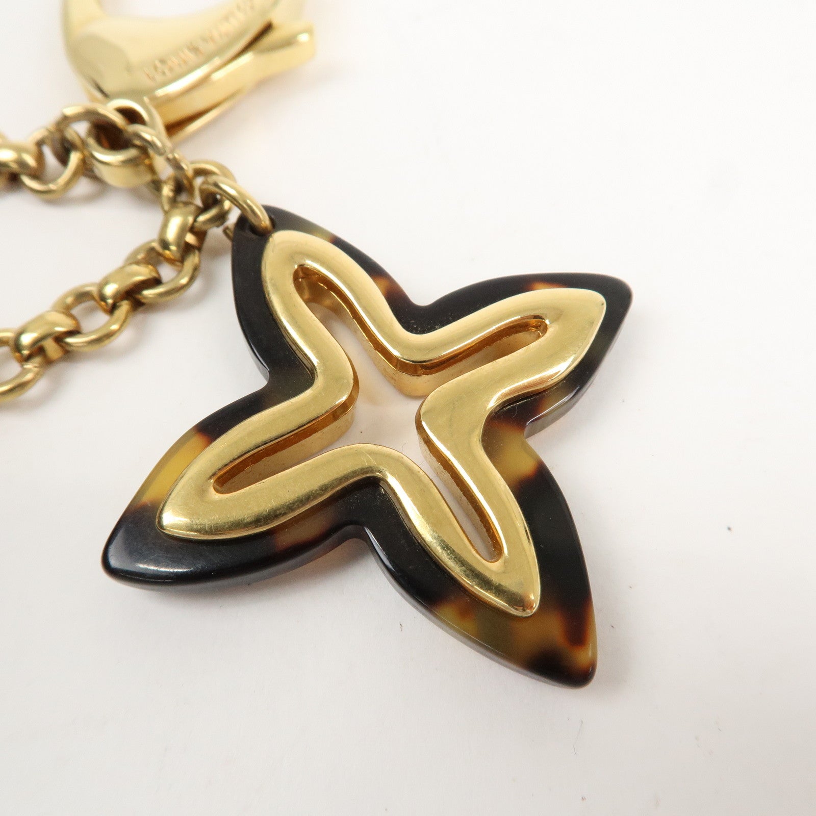 Louis Vuitton Bijou Sac Insolence Key Bag Charm Gold Brown M65844 Used