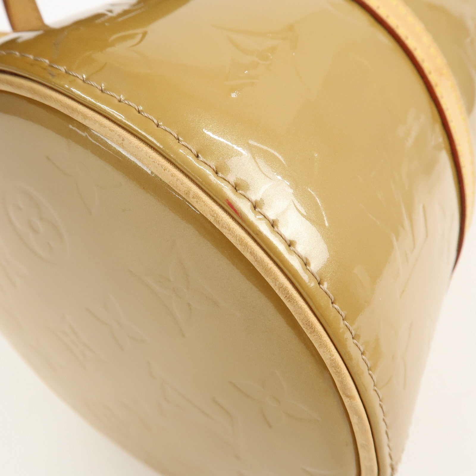 Louis Vuitton Monogram Vernis Bedford Hand Bag Beige M91006