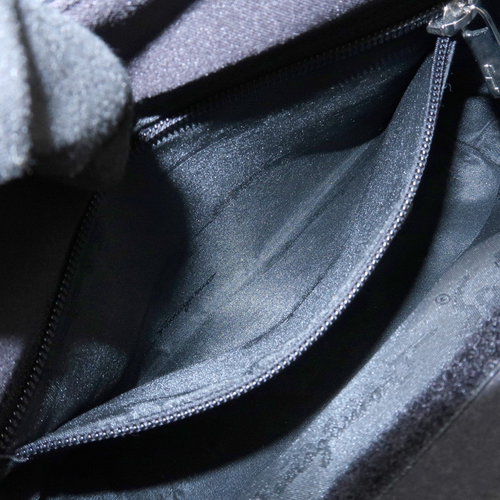 Ferragamo Logo Nylon Hand Bag Shoulder Bag Black